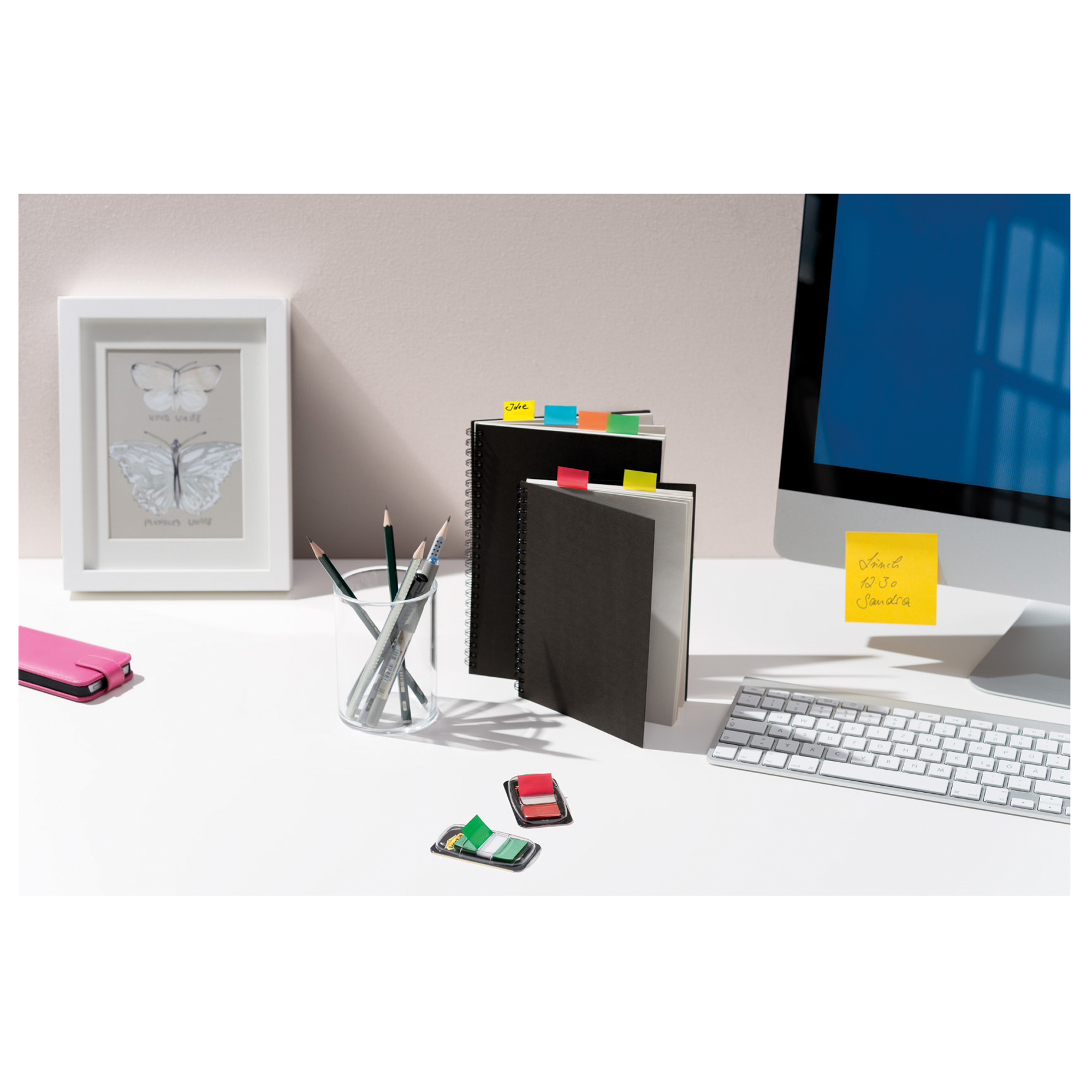 Post-it® Haftstreifen Index Standard 43,2 x 25,4 mm (B x H) gelb 50 Bl./Block 2 Block/Pack.