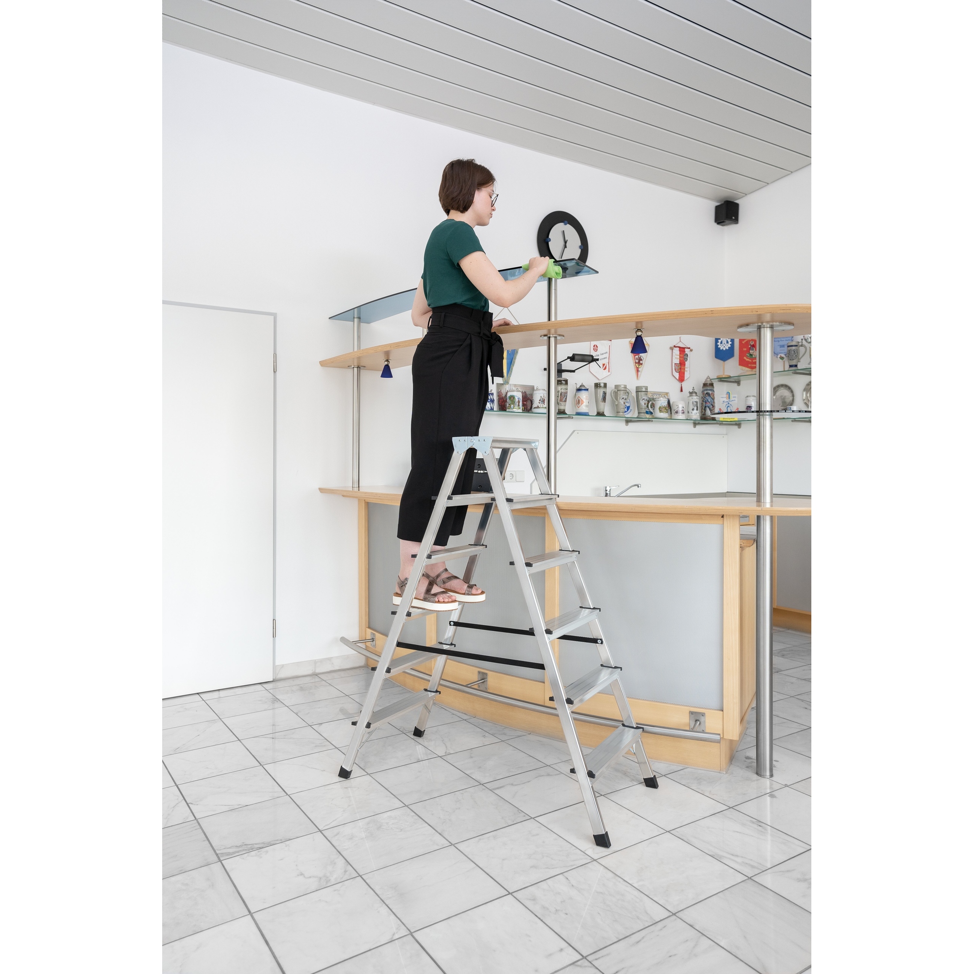 MUNK Stehleiter 3,08m Aluminium