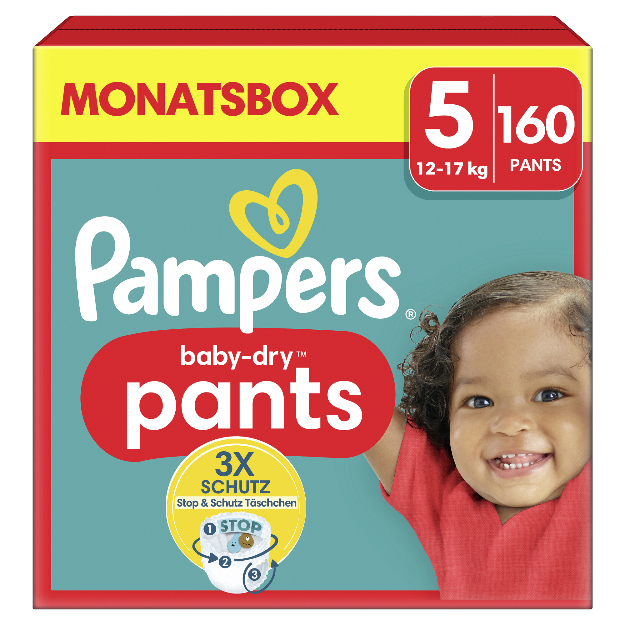 Pampers Windeln Baby Dry Pants 5 (12-17 kg) 160 St./Pack.