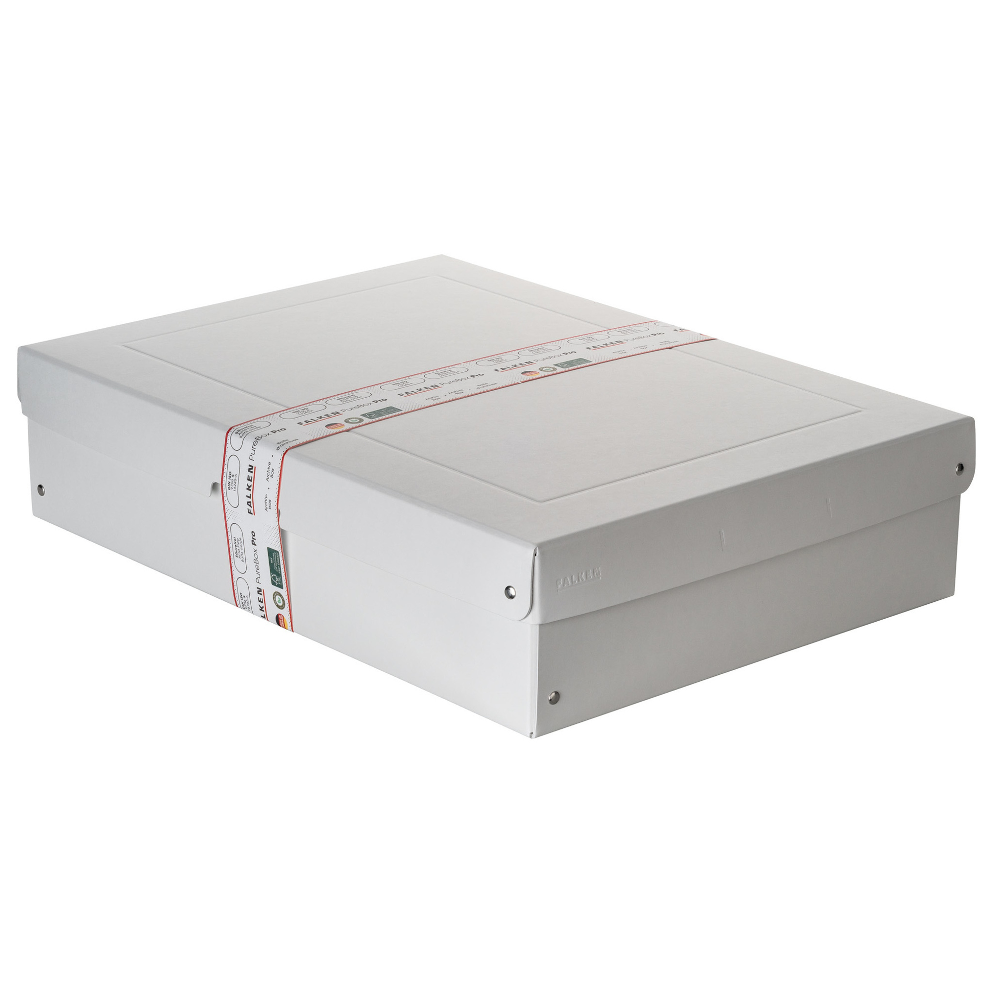Falken Aufbewahrungsbox PureBox Pro 32 x 10 x 44 cm (B x H x T) DIN A3 Karton weiß