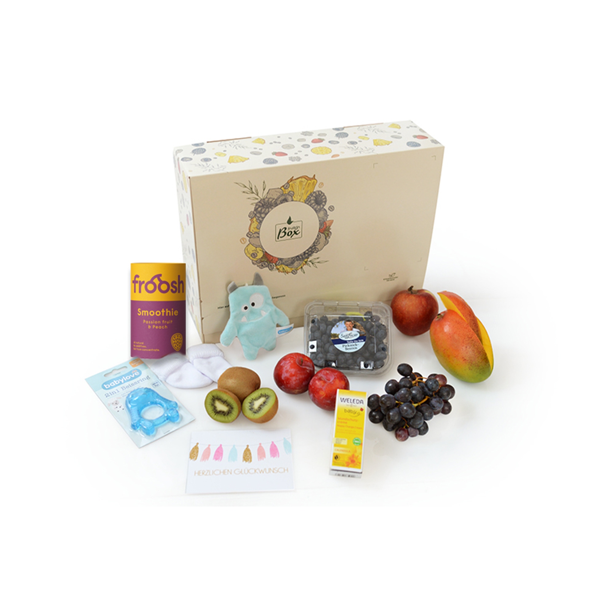 Grußbox Geschenk Box zur Geburt