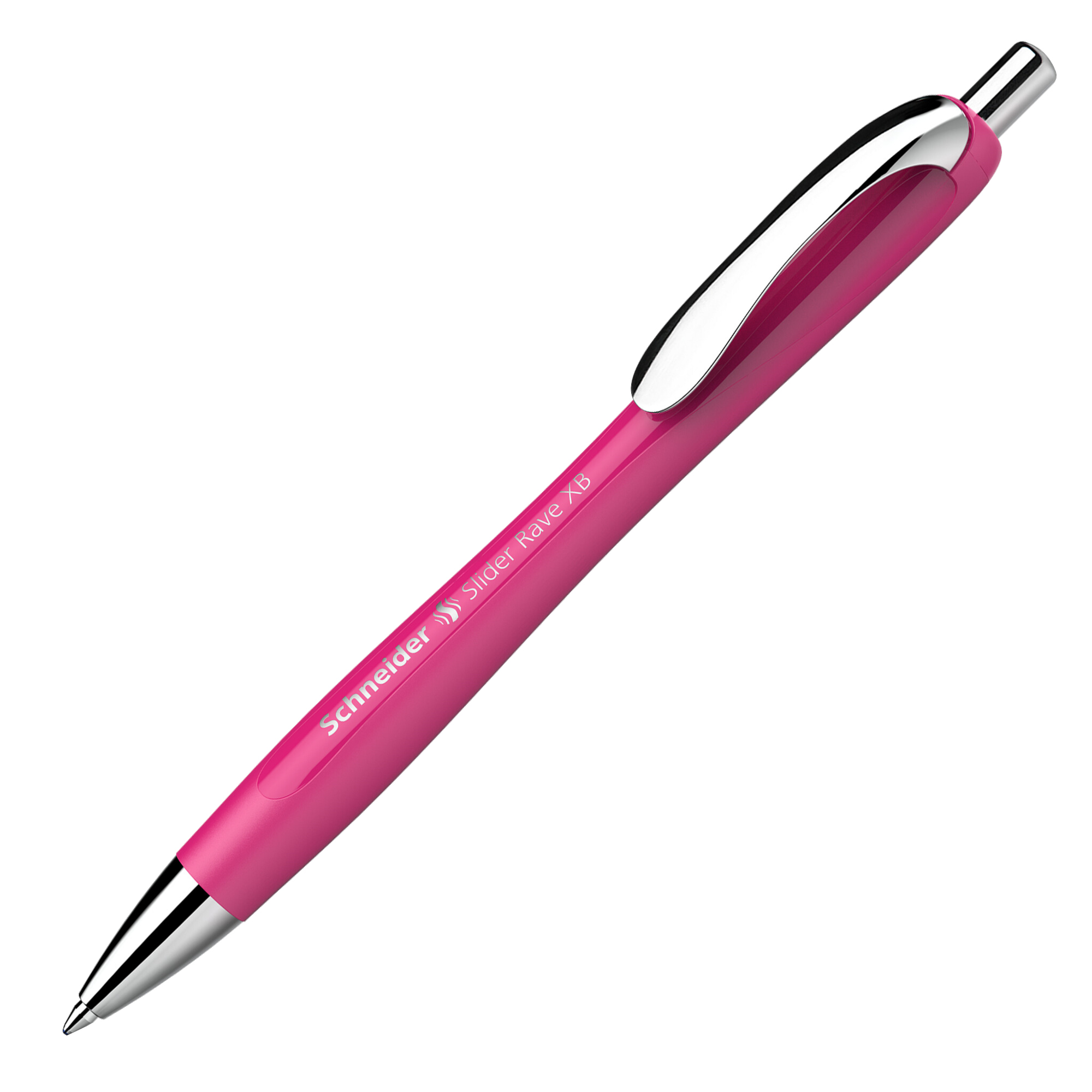 Schneider Kugelschreiber Slider Rave 0,7mm XB blau dokumentenecht Schaftfarbe: power pink