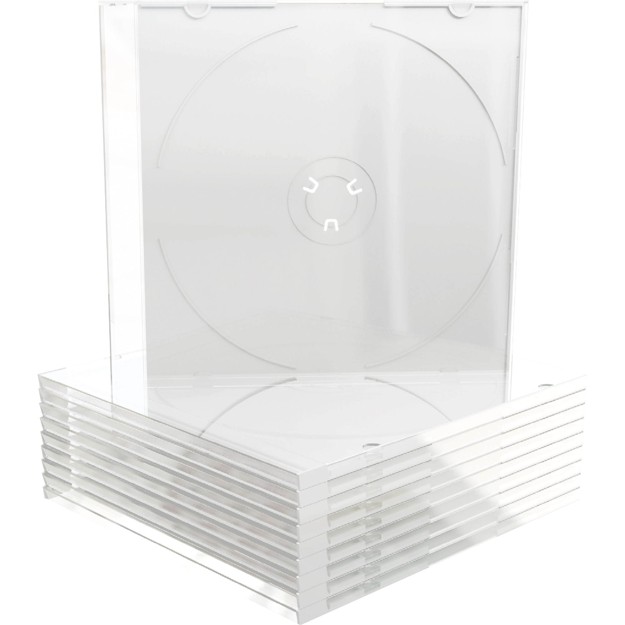 MediaRange CD/DVD Hülle 14 x 12,4 cm (B x H) Kunststoff transparent 10 St./Pack.