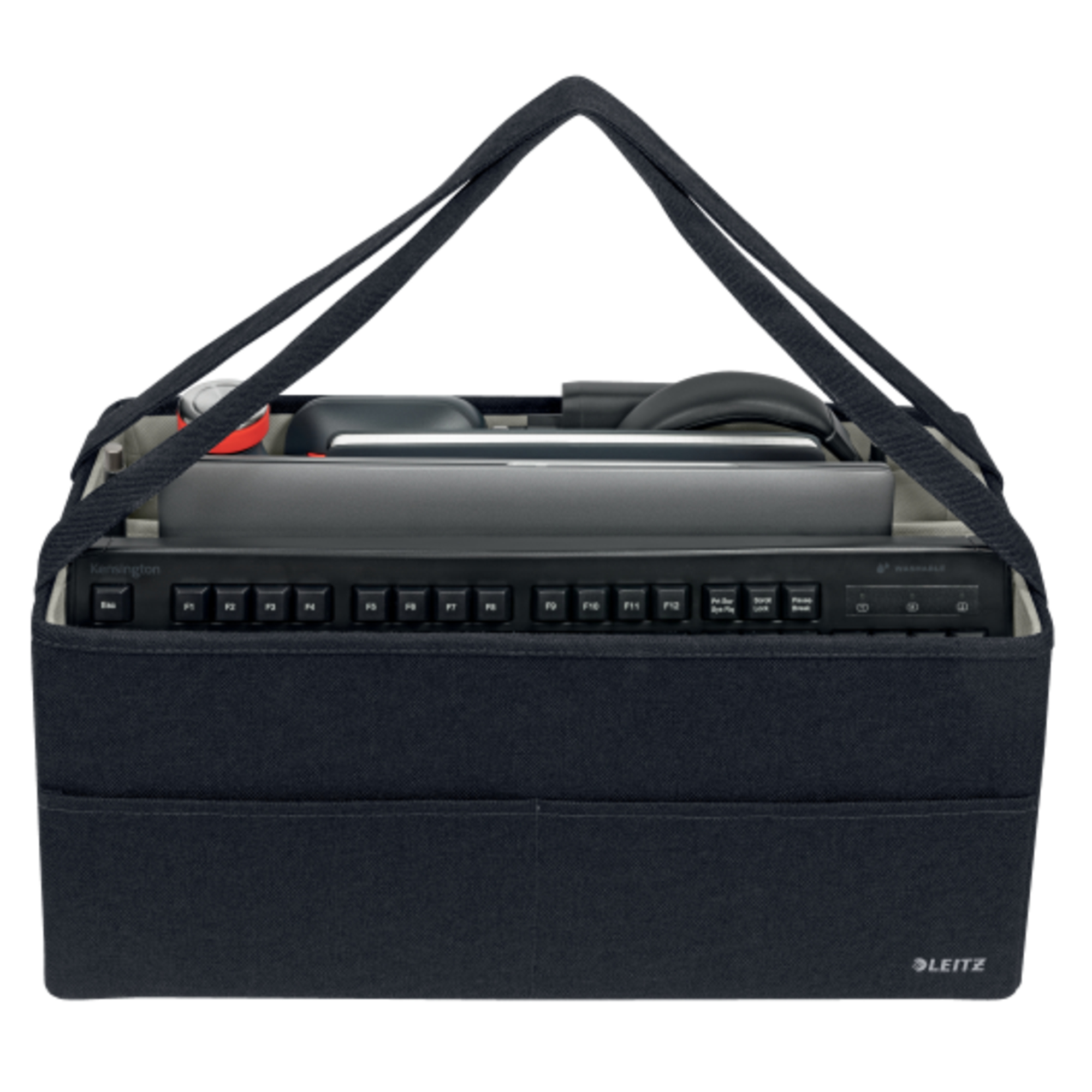 Leitz Aufbewahrungstasche Hot Desking 46,5 x 20 x 21 cm (B x H x T) Karton/Stoff samtgrau