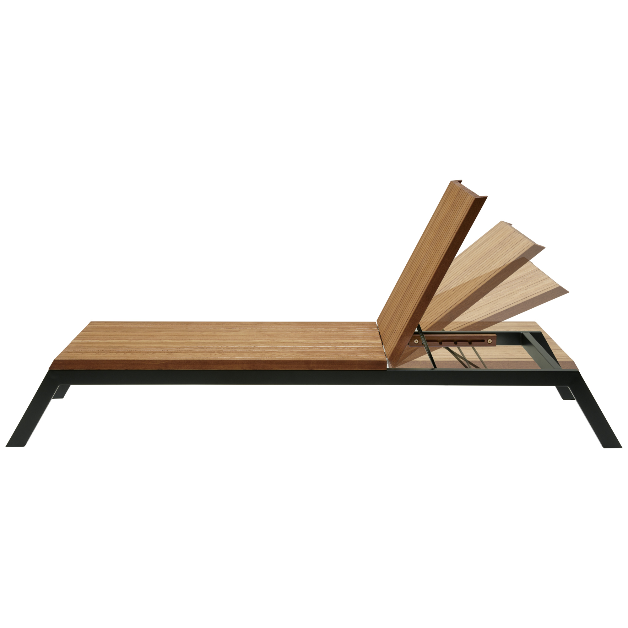 memo Gartenliege Sassa 70 x 33 x 230 cm (B x H x T) 33kg Robinie, lasiert natur