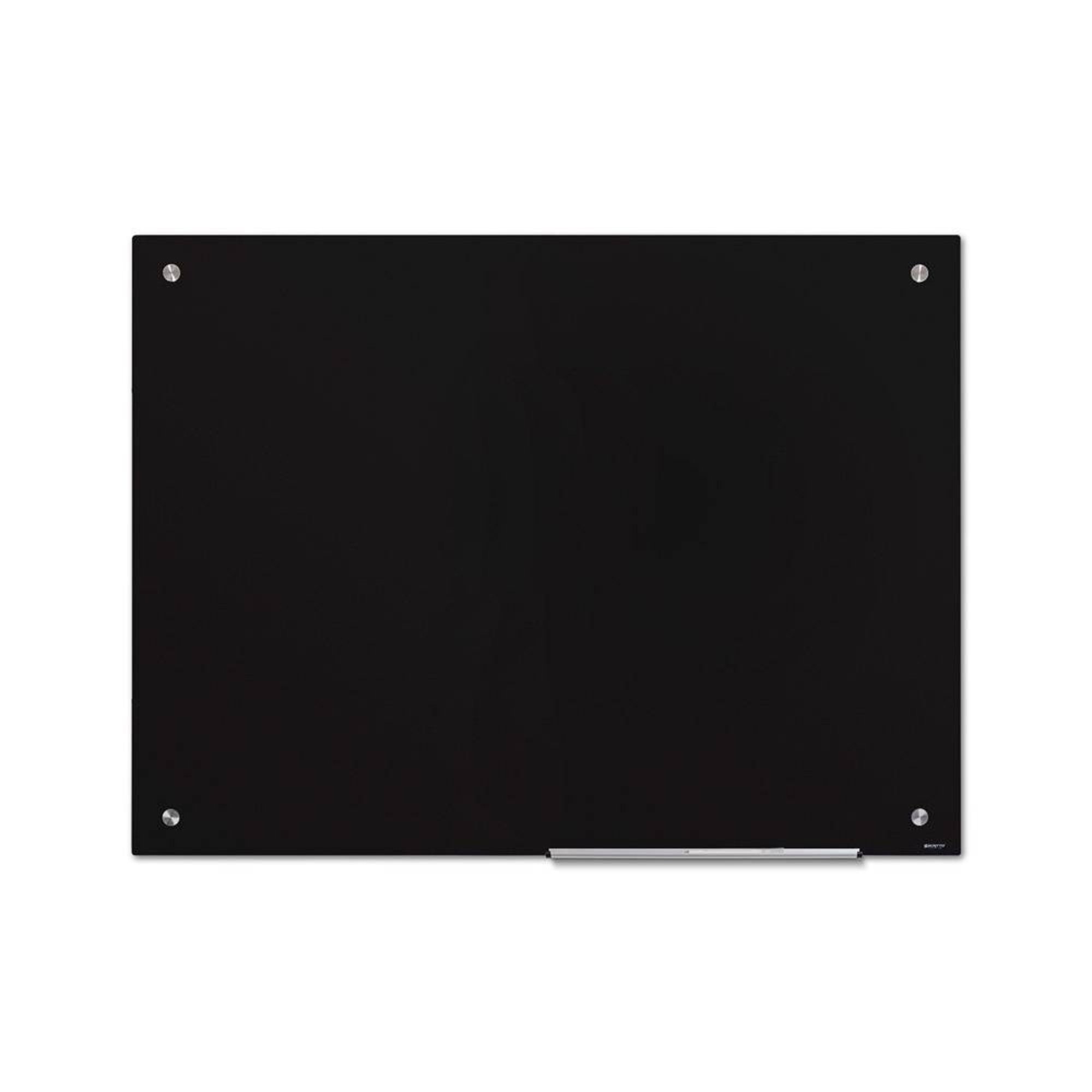 Showdown® Displays Glasboard Scritto® 120 x 90 x 4 cm (B x H x T) Tafel magnethaftend inkl. Glasboardmarker weiß Sicherheitsglas schwarz