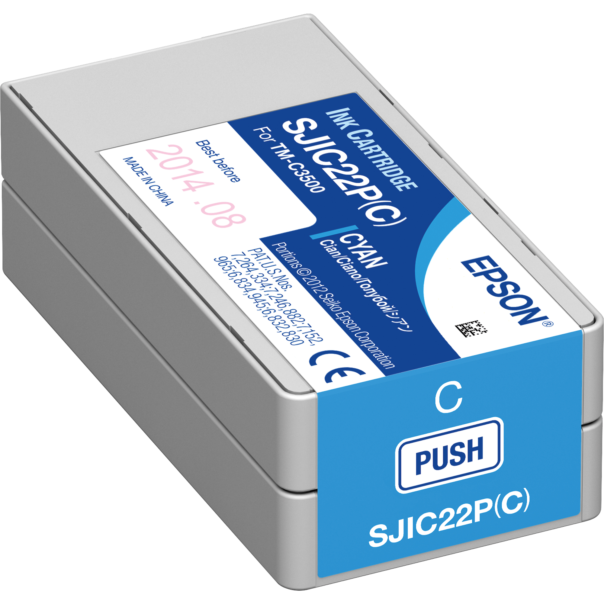 Epson Tintenpatrone Originalzubehör SJIC22P(C) cyan 32,5ml