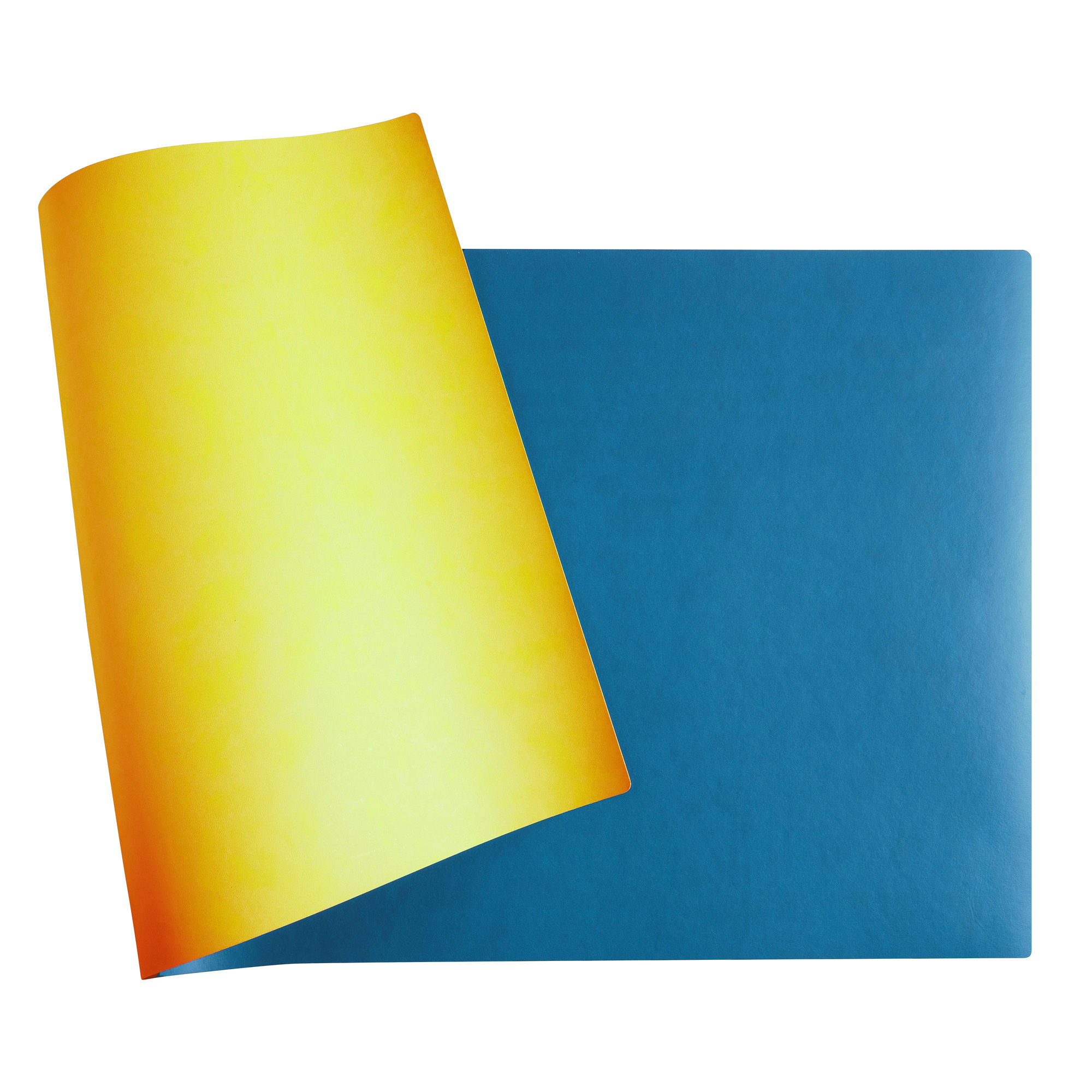 Exacompta Schreibunterlage Home Office 80 x 40 cm (B x H) ohne Kalender Kunstleder türkis/safran