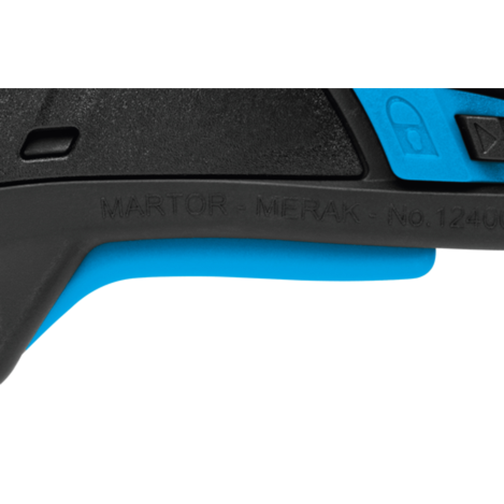 MARTOR Sicherheitsmesser SECUPRO MERAK Mehrweg 18,5mm 9mm Stahl schwarz/cyan