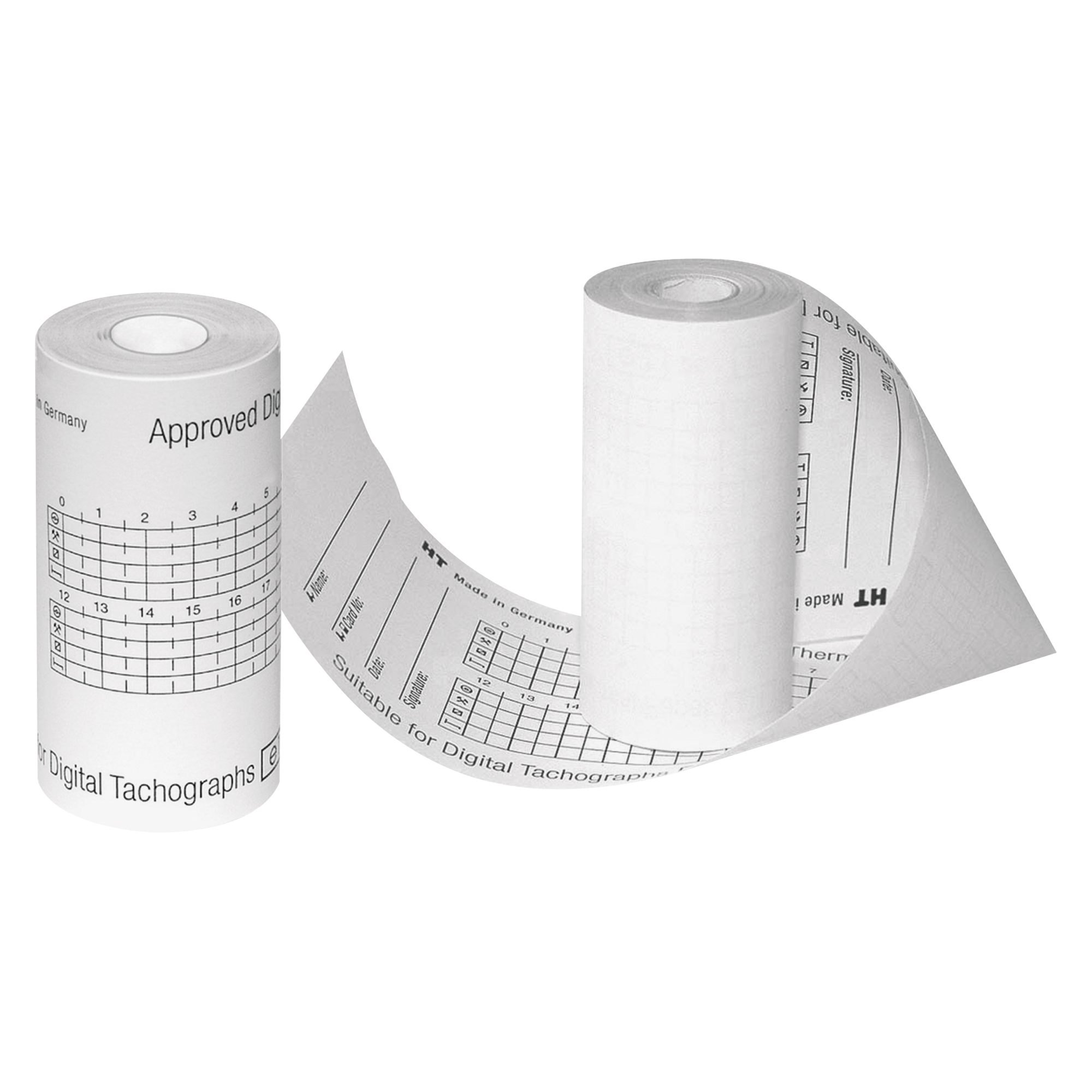 HAUG Thermorolle e1 -84 Siemens VDO DTCO 1381, -200 EFKON EFAS 3, e2 -25 Actia SmarTach STD, -29 Actia SmarTach ADR, -30 Actia SmarTach STD II, e5 -0002 Stoneridge SE 5000 57 mm x 8 m (B x L) weiß 3 St./Pack.