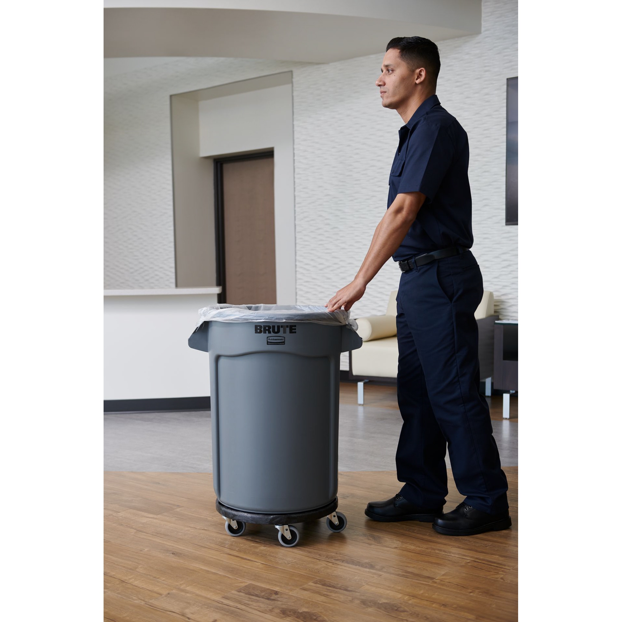 Rubbermaid Abfalleimer BRUTE® 208l Polypropylen grau