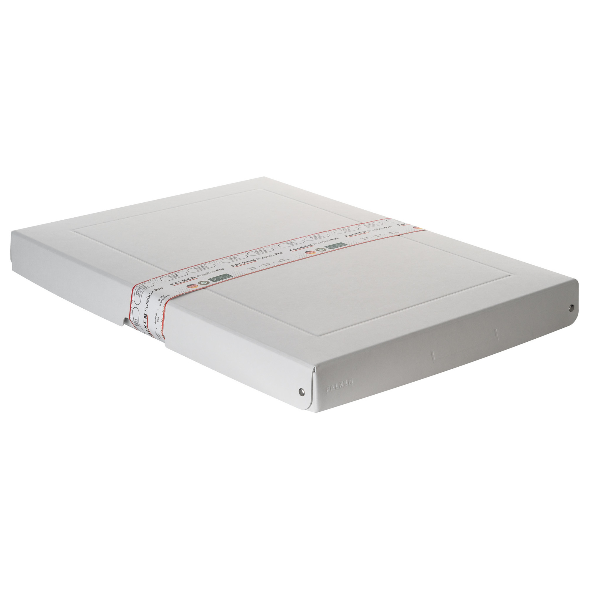 Falken Aufbewahrungsbox PureBox Pro 32 x 4 x 44 cm (B x H x T) DIN A3 Karton weiß