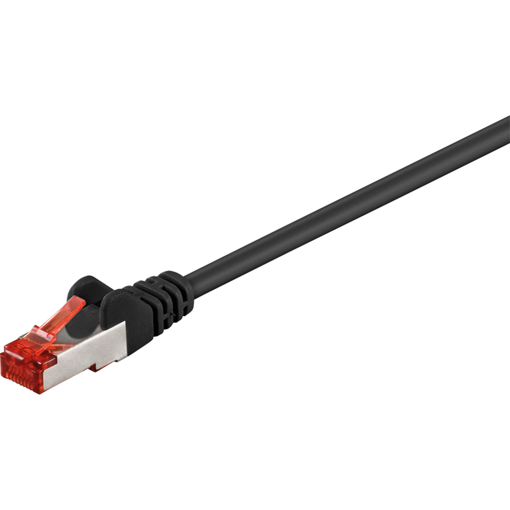 Goobay® Netzwerkkabel CAT 6 RJ45-Stecker/RJ45-Stecker 10m geschirmt schwarz