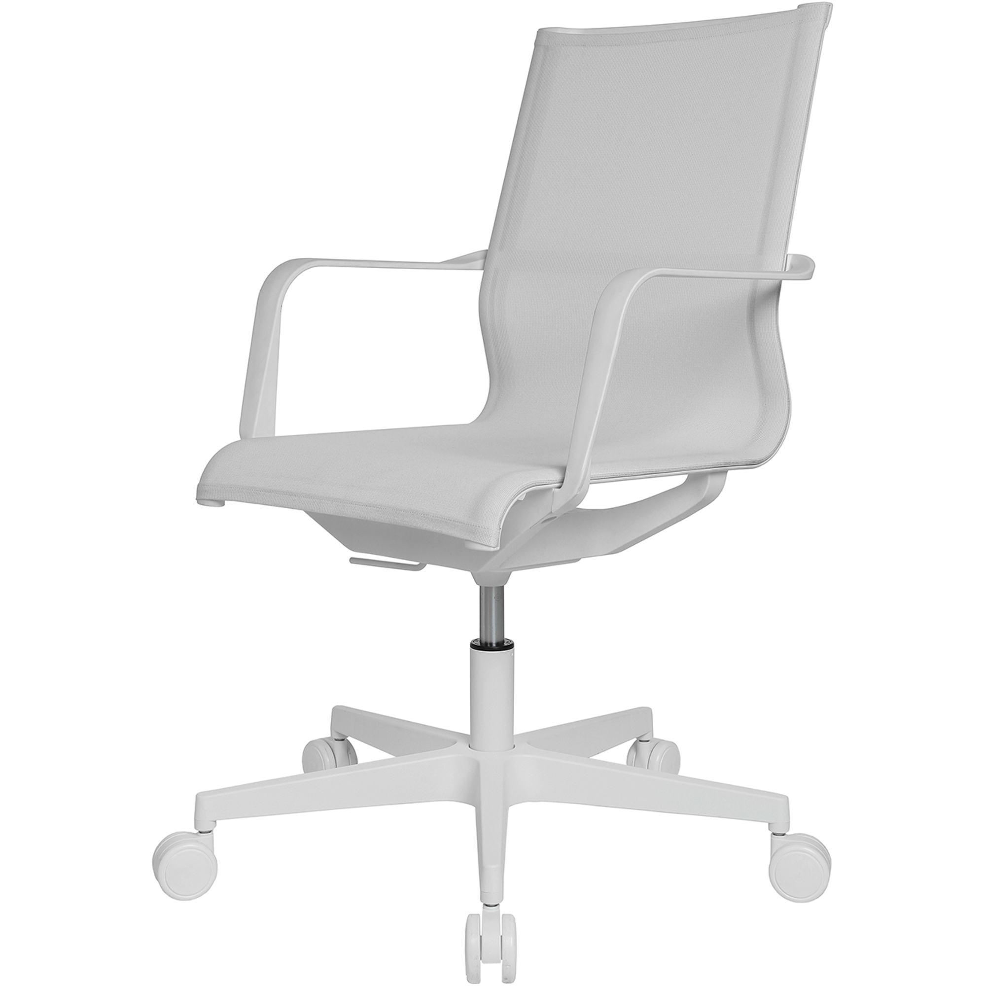 TOPSTAR Bürodrehstuhl SITNESS® Life 40 44-57cm Rolle hart gebremst (für Teppichboden) Polyamid weiß