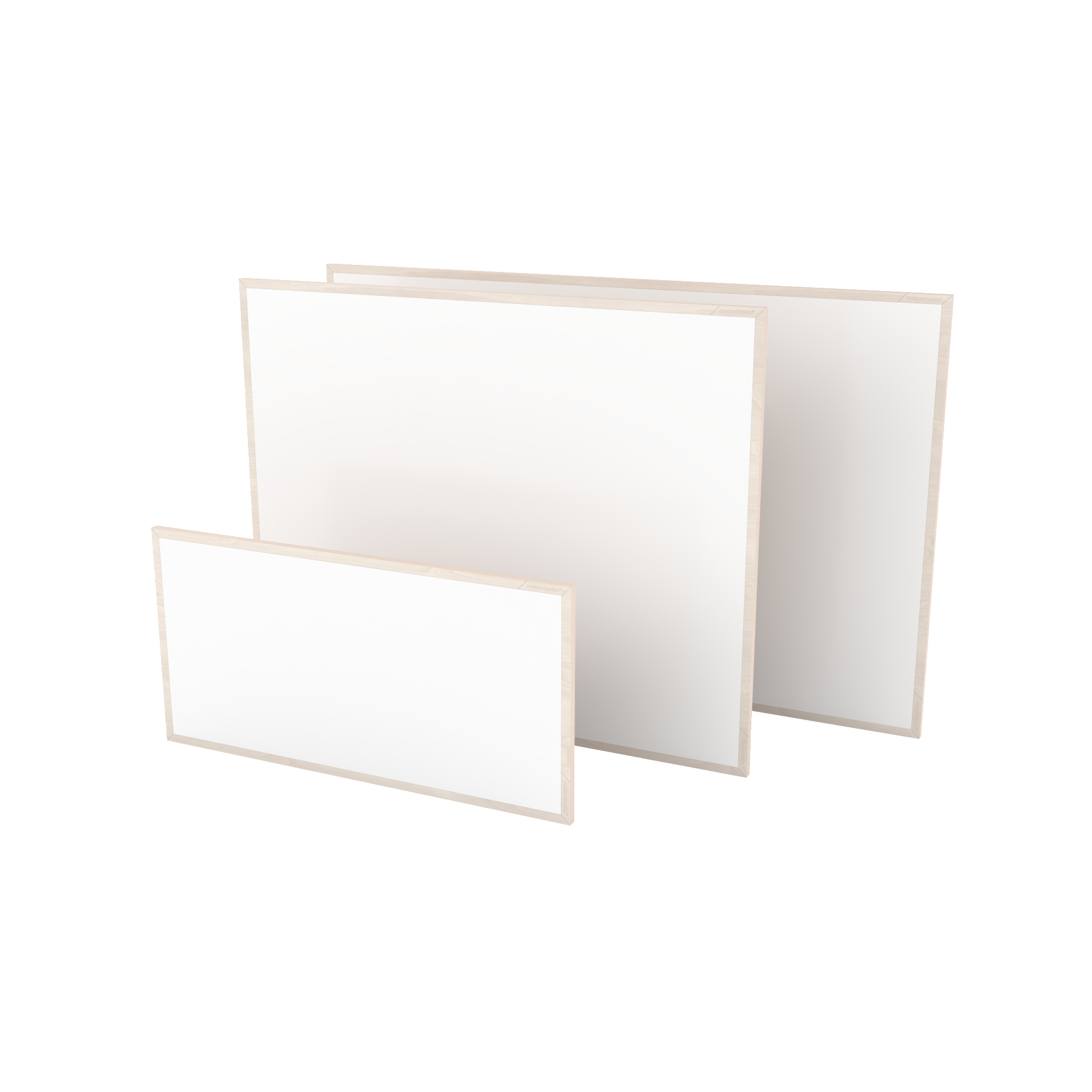 magnetoplan® Whiteboard Design Wood Series Maße der Oberfläche: 120 x 96 cm (B x H) Tafel magnethaftend nicht beidseitig beschreibbar Stahl lackiert weiß