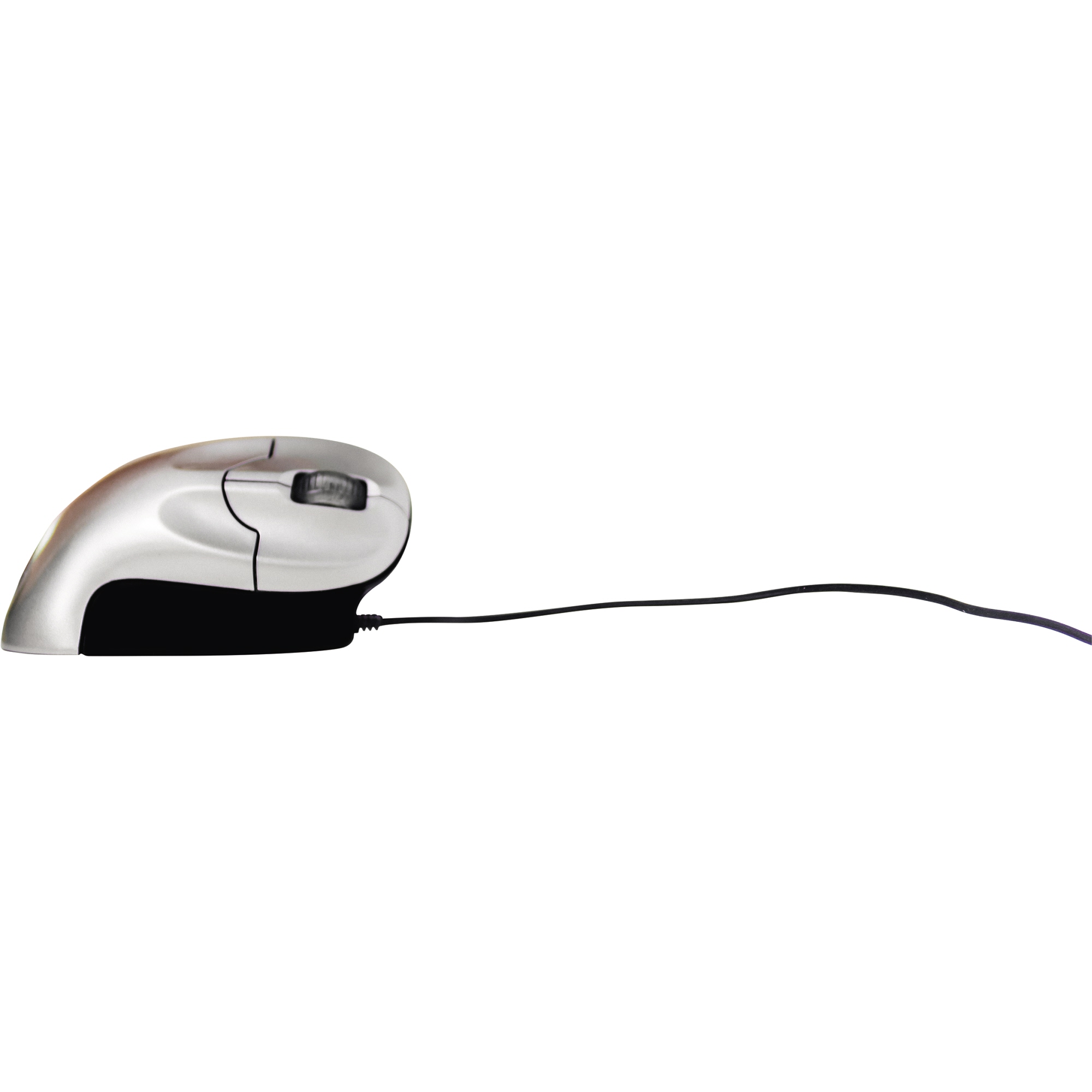 BakkerElkhuizen Optische PC Maus Grip Rechtshänder ergonomisch USB-A schwarz/silber
