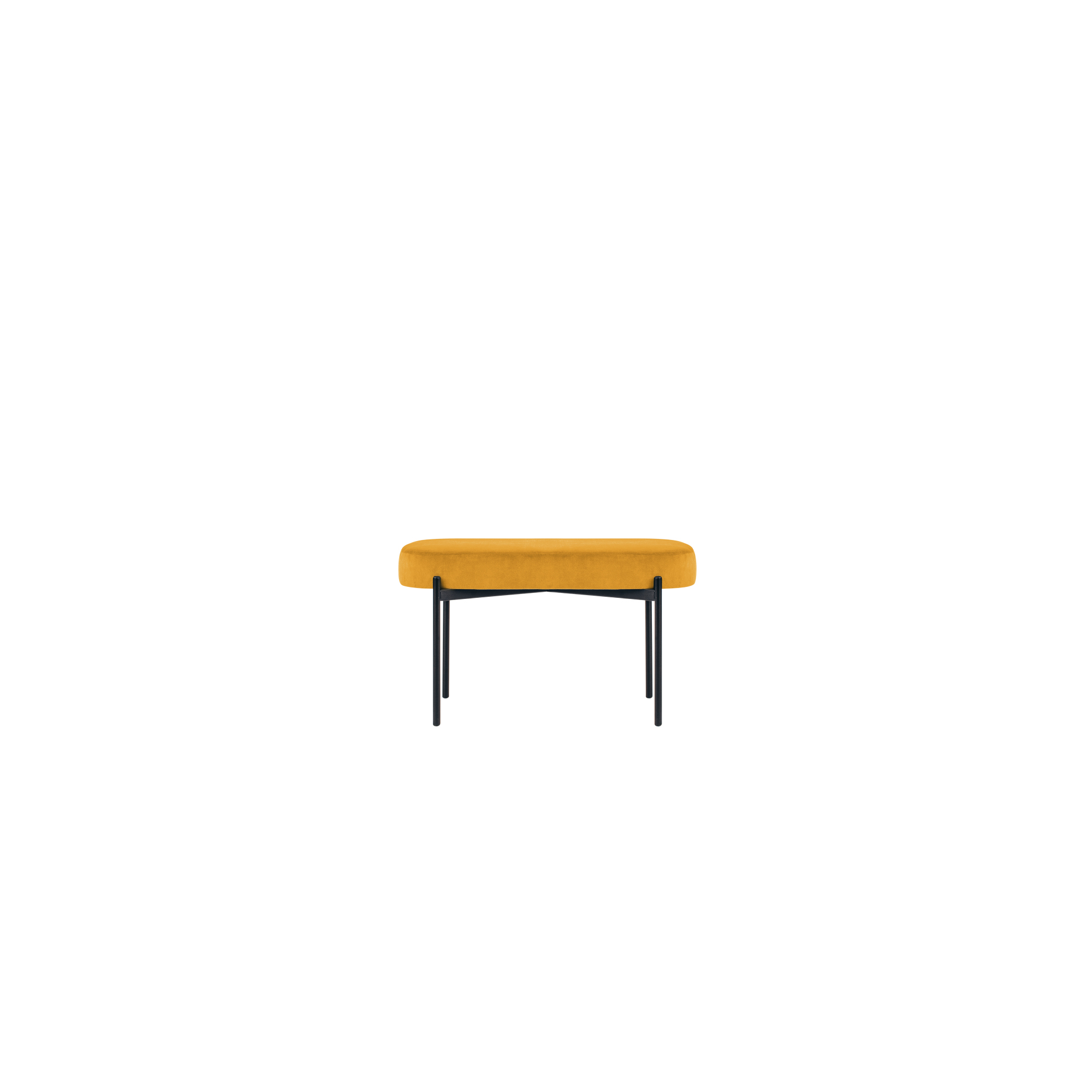 Paperflow Sitzbank GAIA 79 x 45,5 x 42 cm (B x H x T) Werkstoff des Bezuges: Stoff (100 % Polyester) Material der Sitzfläche: Spanplatte safran