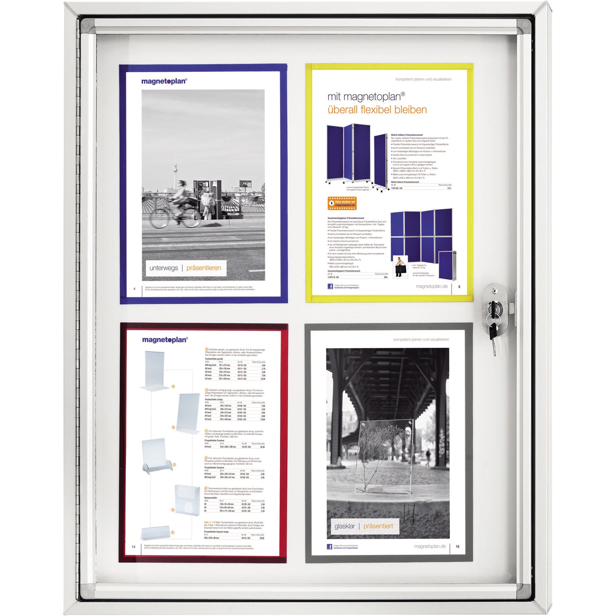 magnetoplan® Magnetrahmen magnetofix DIN A4 PVC gelb 5 St./Pack.