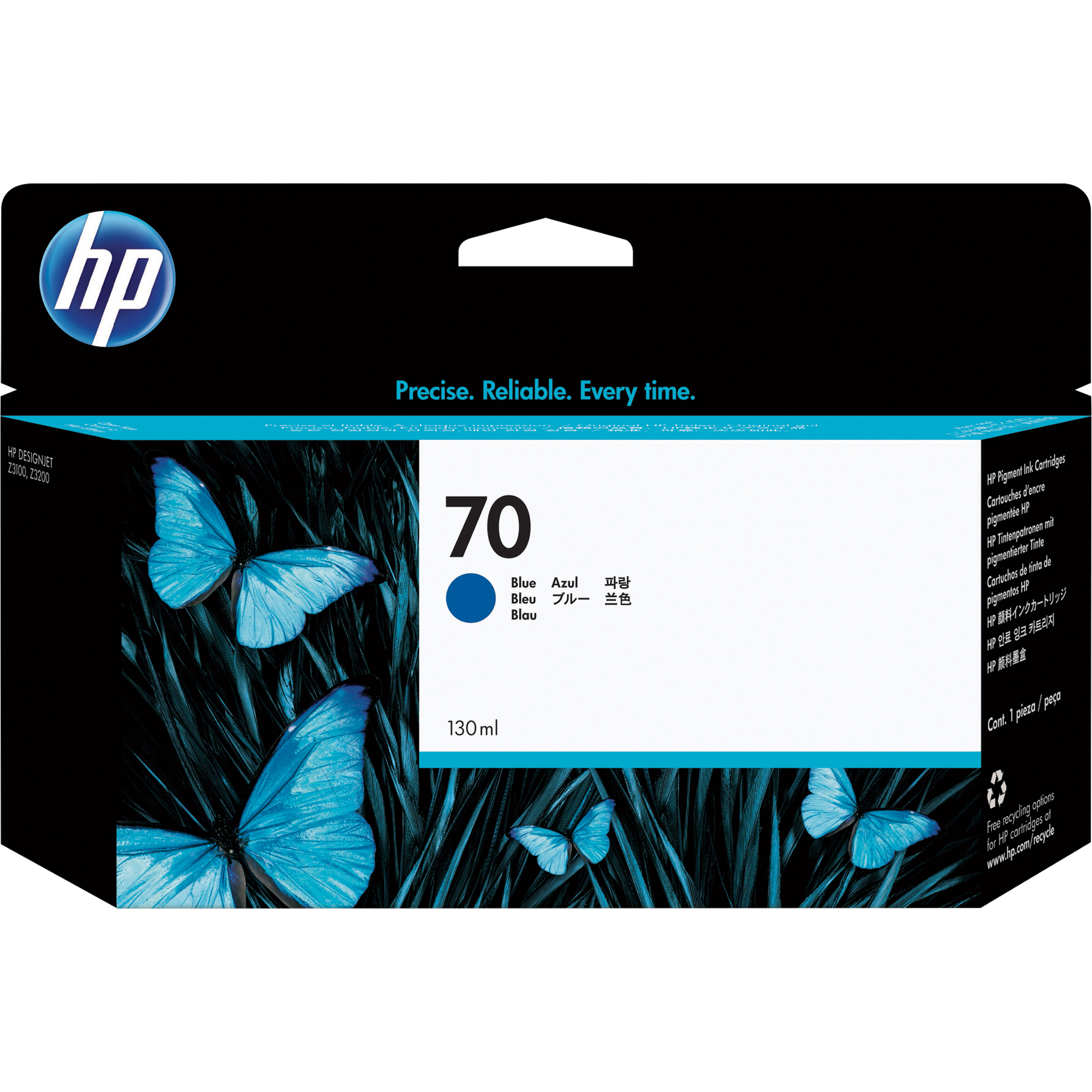 HP Tintenpatrone Originalzubehör 70 blau 130ml