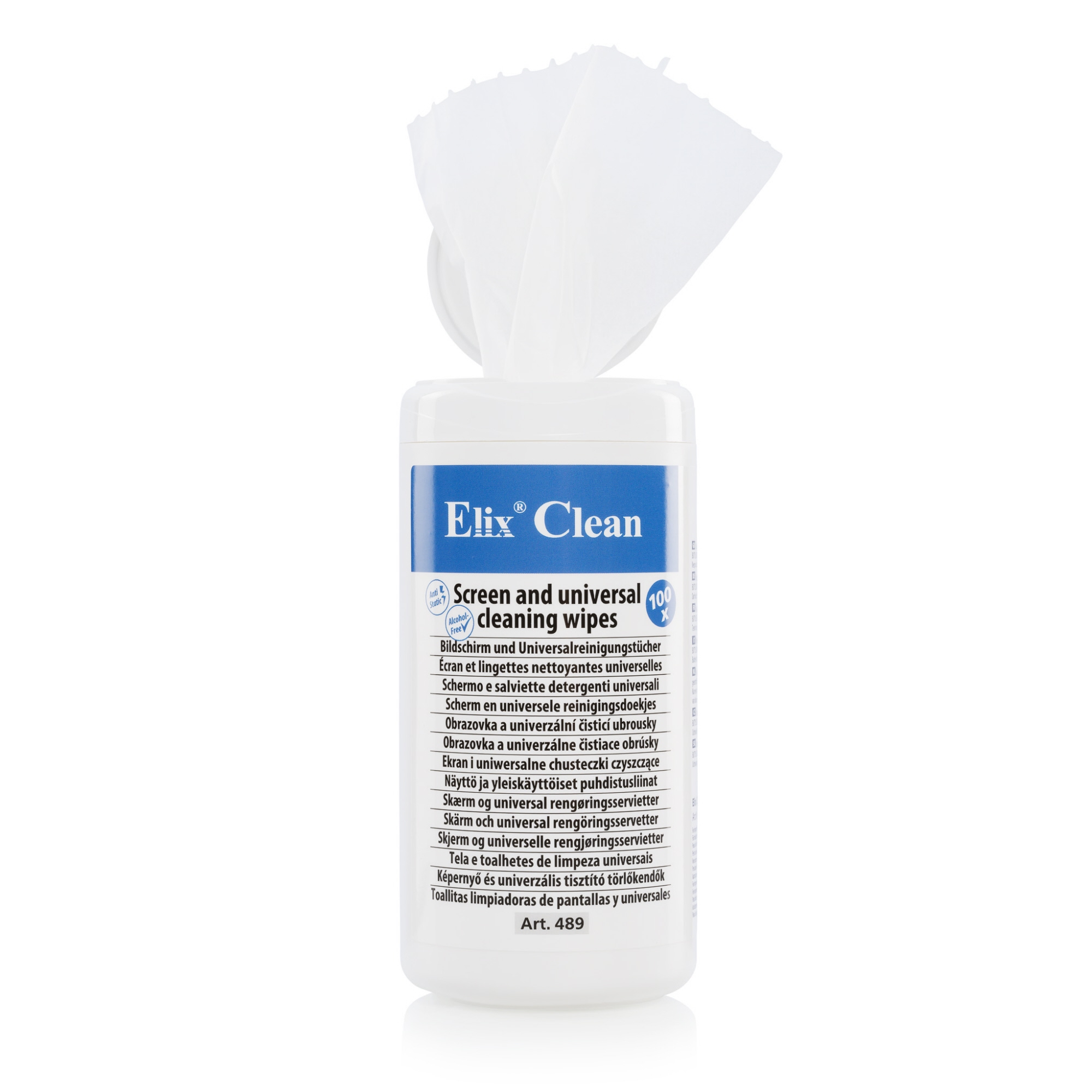 Elix Clean Reinigungstuch Bildschirme, Oberflächen 100 St./Pack.