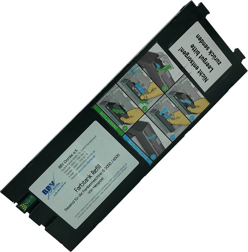 BBV-Domke Refill-Farbtank für Quadient (ehem. Neopost) IS-5000, IS-6000 Frankiermaschinen
