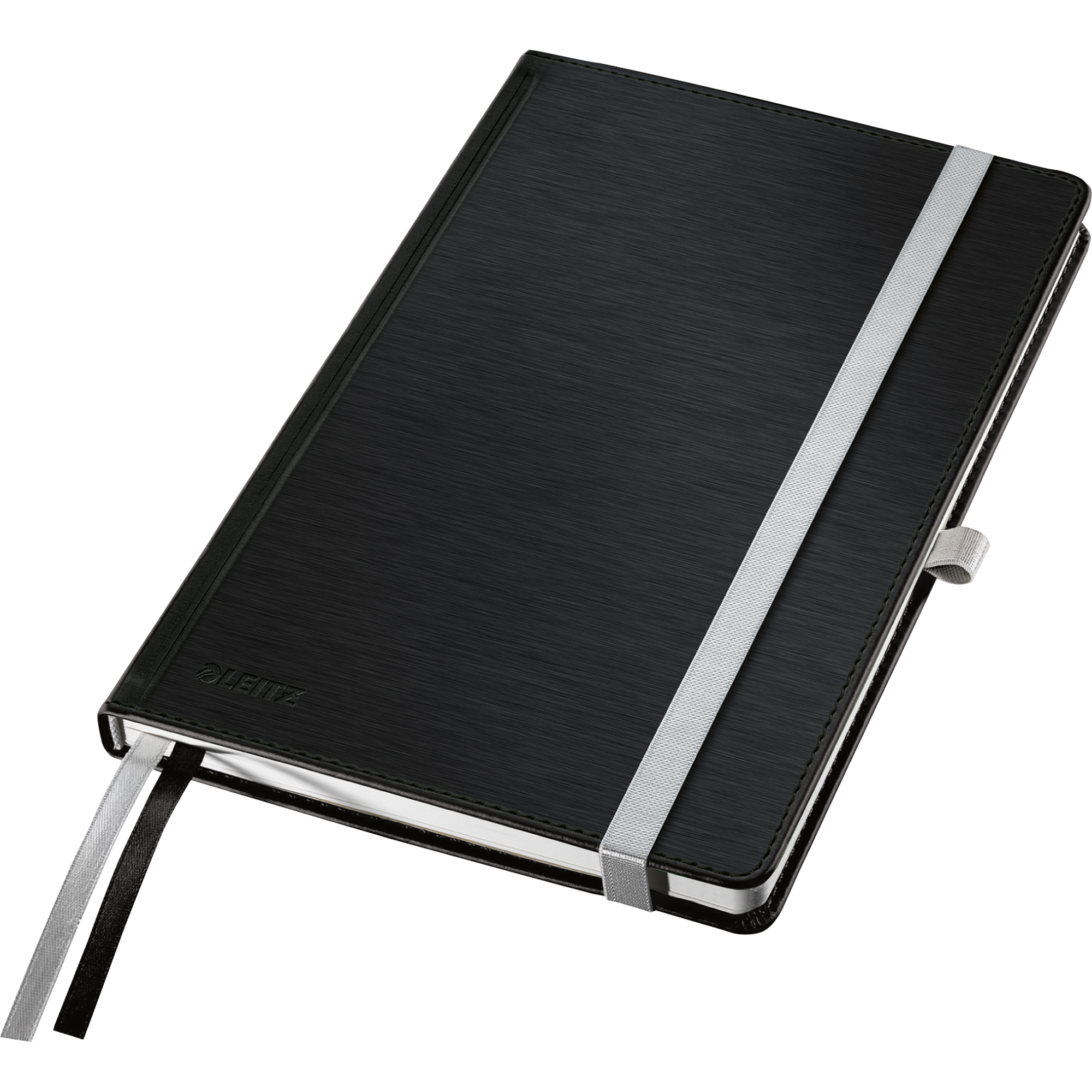Leitz Notizbuch Style DIN A5 kariert satin schwarz 80 Bl.