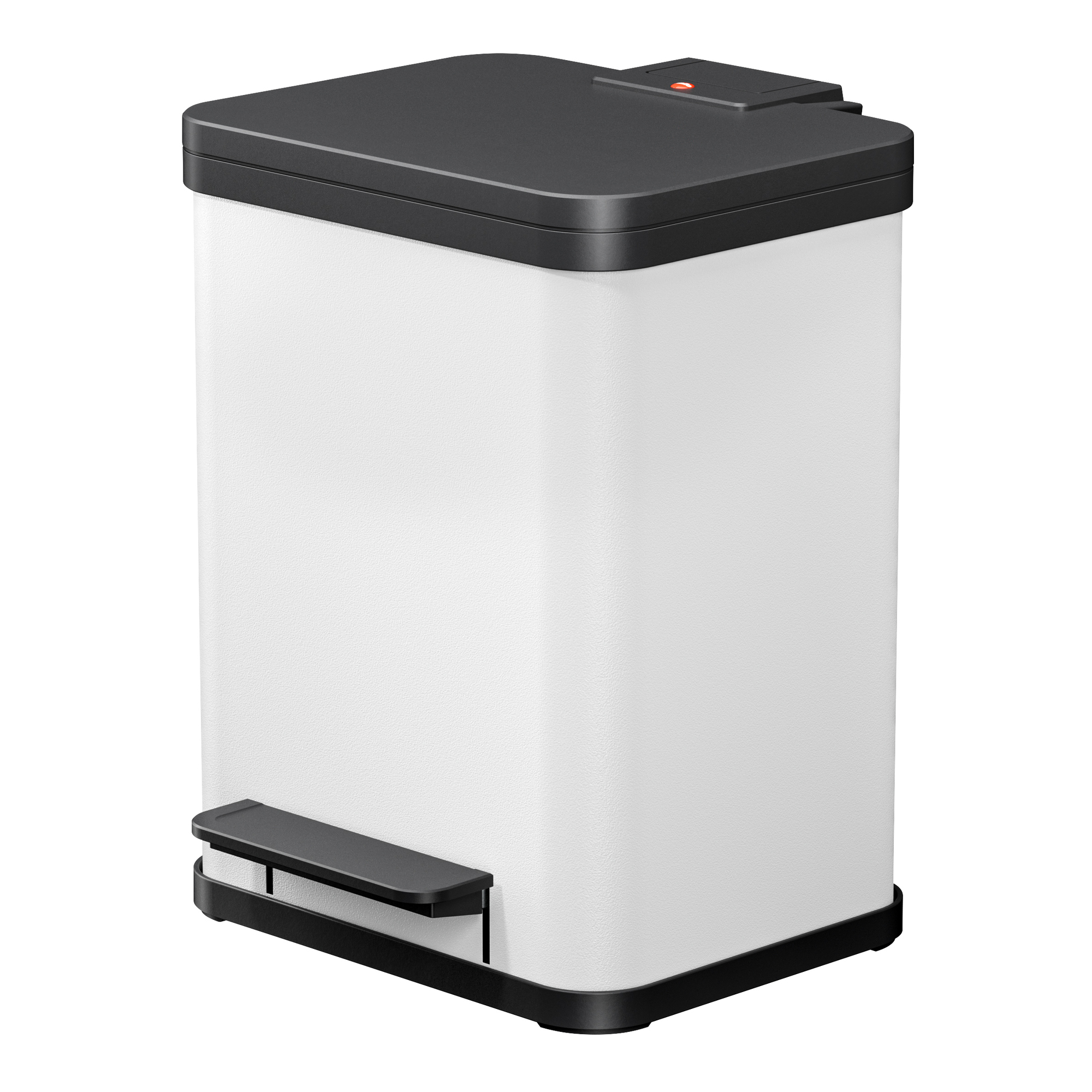 Hailo Tretabfalleimer Öko duo Plus M 32 x 43 x 33 cm (B x H x T) 2 x 9l Stahlblech weiß