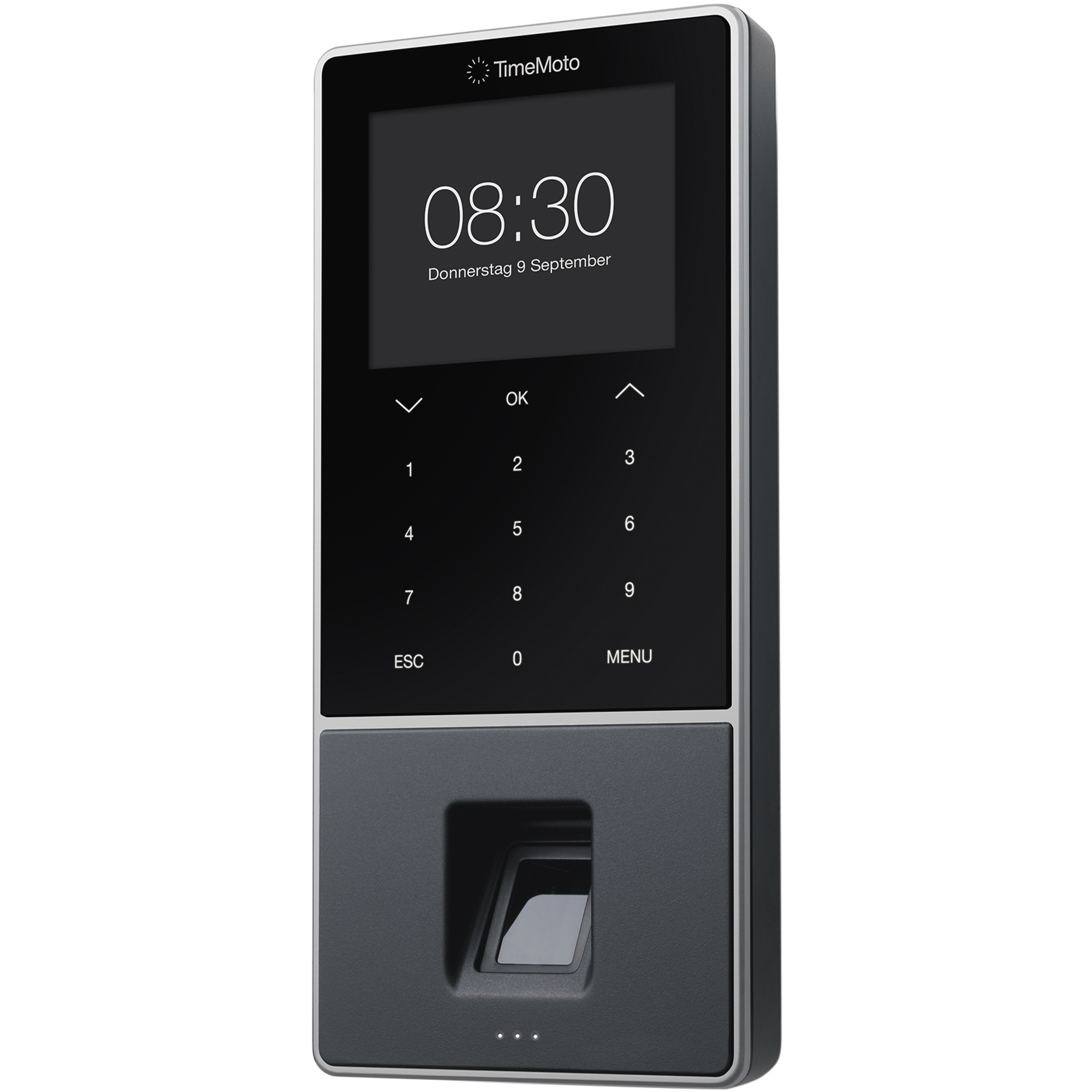 TIMEMOTO Zeiterfassungssystem TM-828 SC 9,95 x 21,5 x 4,43 cm (B x H x T) RFID-Sensor Windows® universell LAN, WiFi, USB-Host