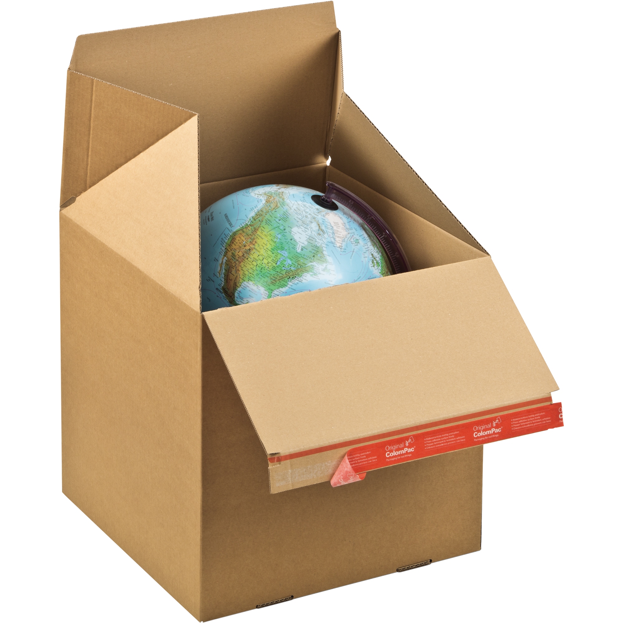 ColomPac® Versandkarton Eurobox Innenmaße: 14,5 x 14 x 9,5 cm (B x H x T) Außenmaße: 15 x 15 x 10 cm (B x H x T) Wellpappe 1-wellig braun