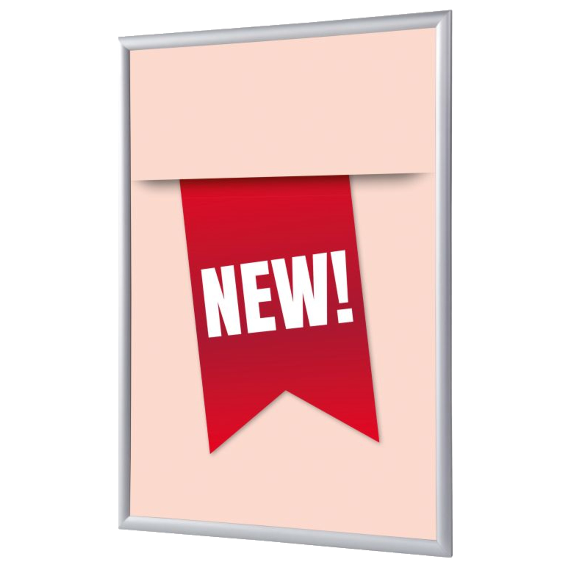 Showdown® Displays Bilderwechselrahmen 62,5 x 87,2 x 1,1 cm (B x H x T) DIN A1 Aluminium, eloxiert grau
