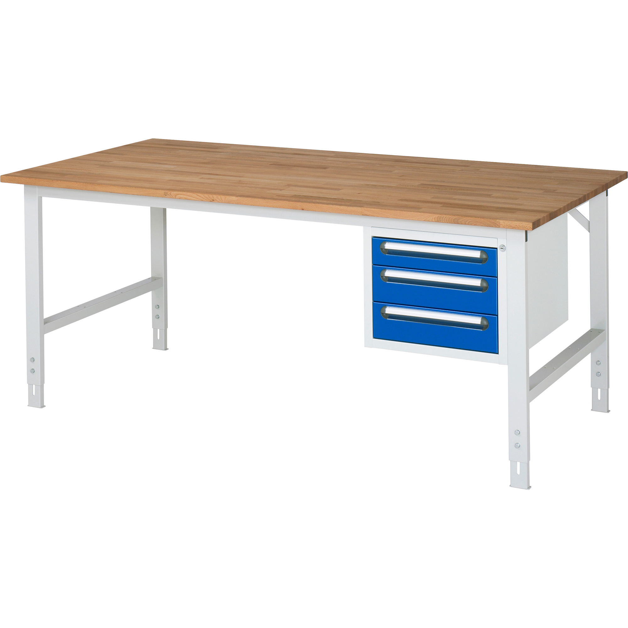 RAU Arbeitstisch Tom 2.000 x 760-1.080 x 1.000 mm (B x H x T)