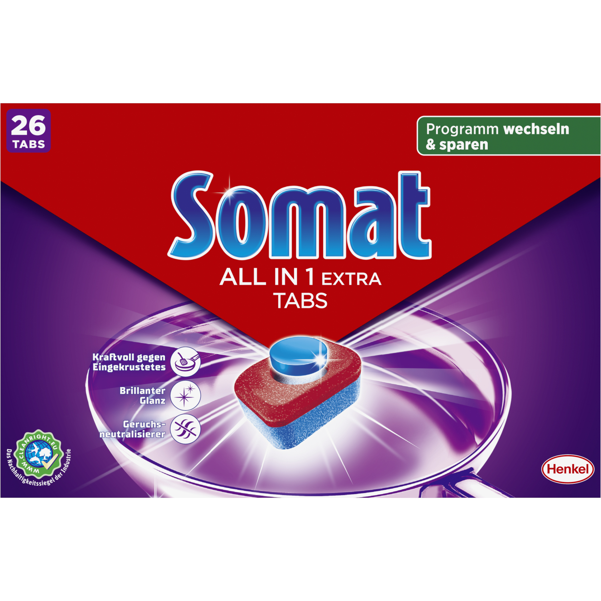 Somat Spülmaschinentabs All in 1 Extra Citrus 26 St./Pack.