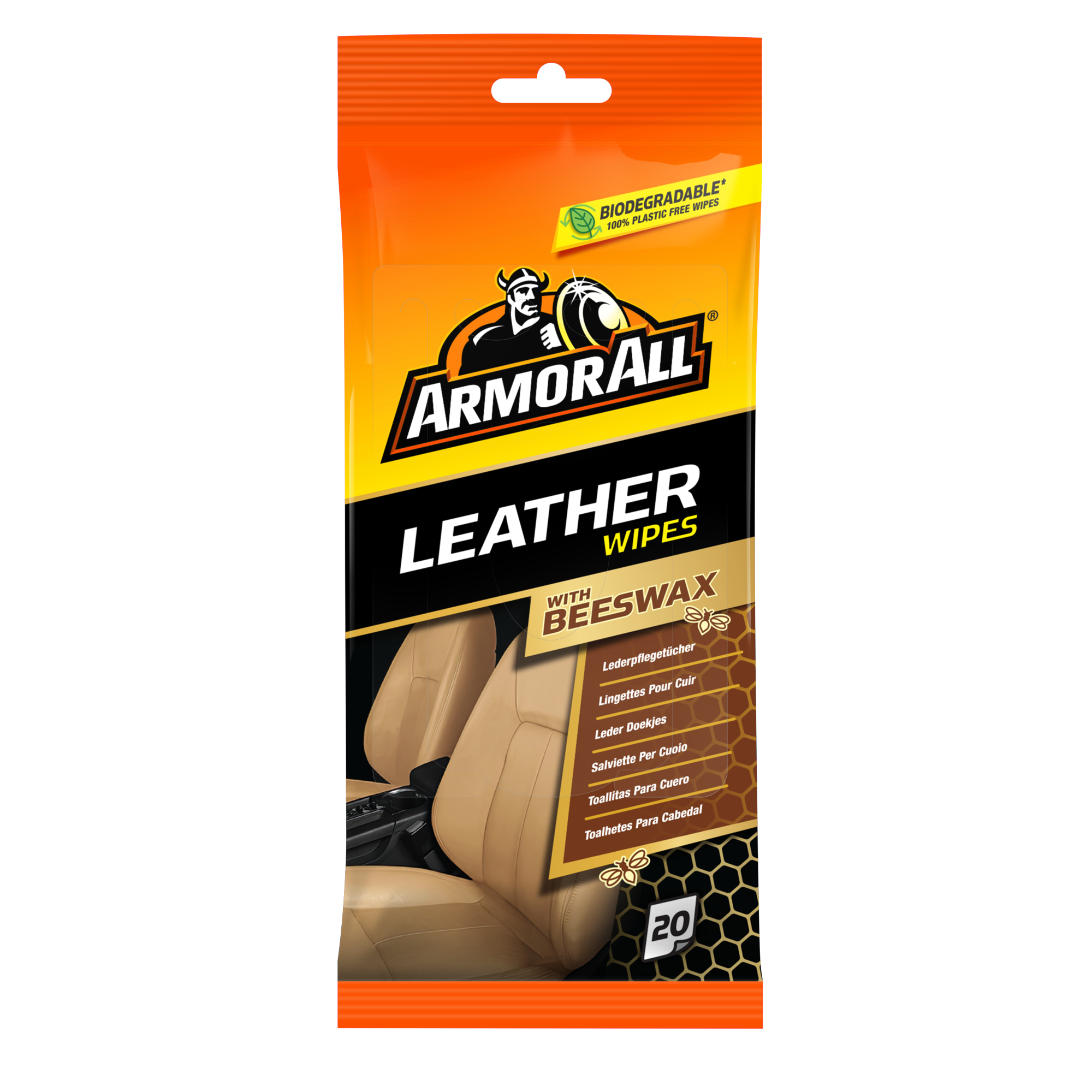 ARMOR ALL Lederpflege Tüte 20 St./Pack.
