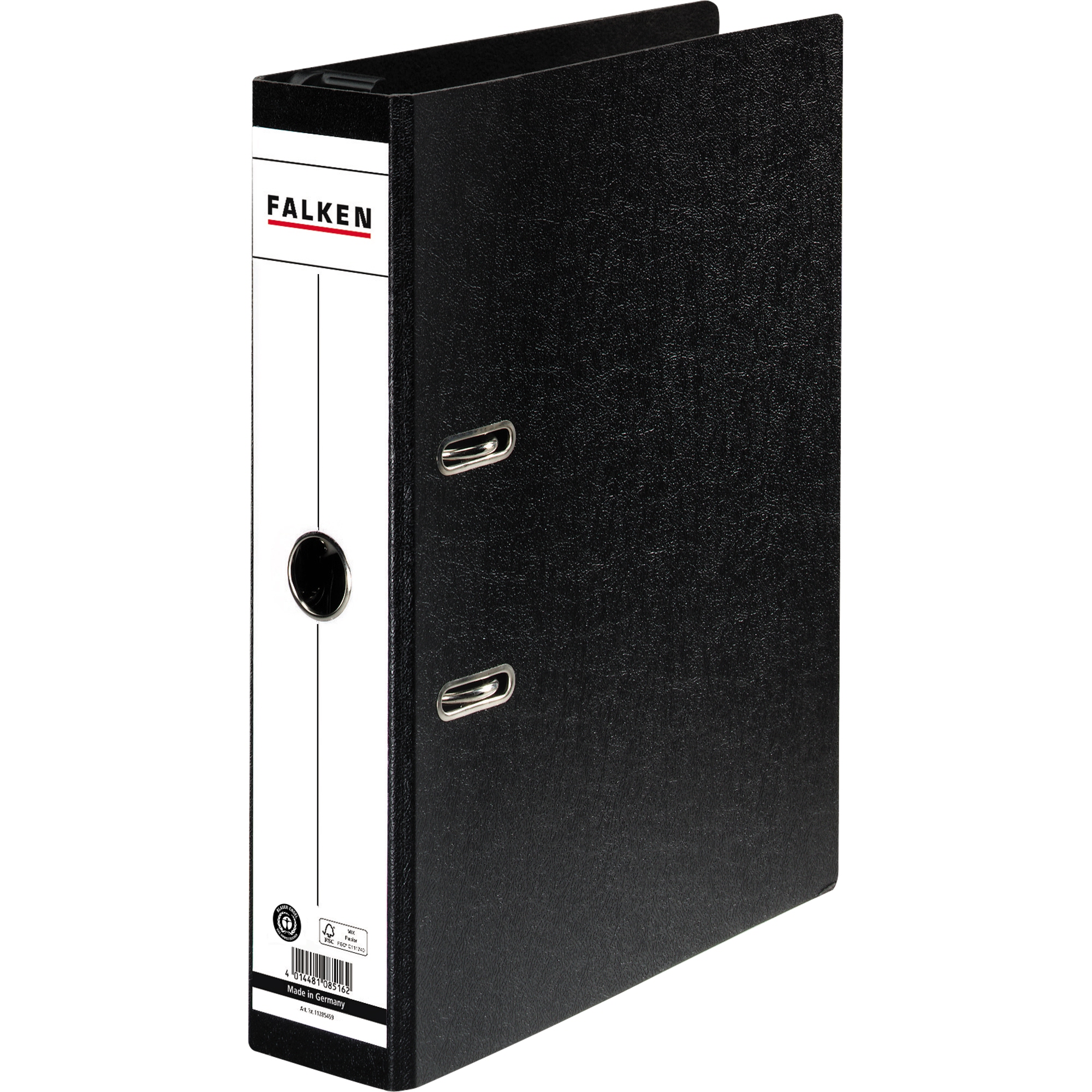 Falken Hängeordner 70mm DIN A4 Rückenschild: geklebt Hebelmechanik Hartpappe schwarz