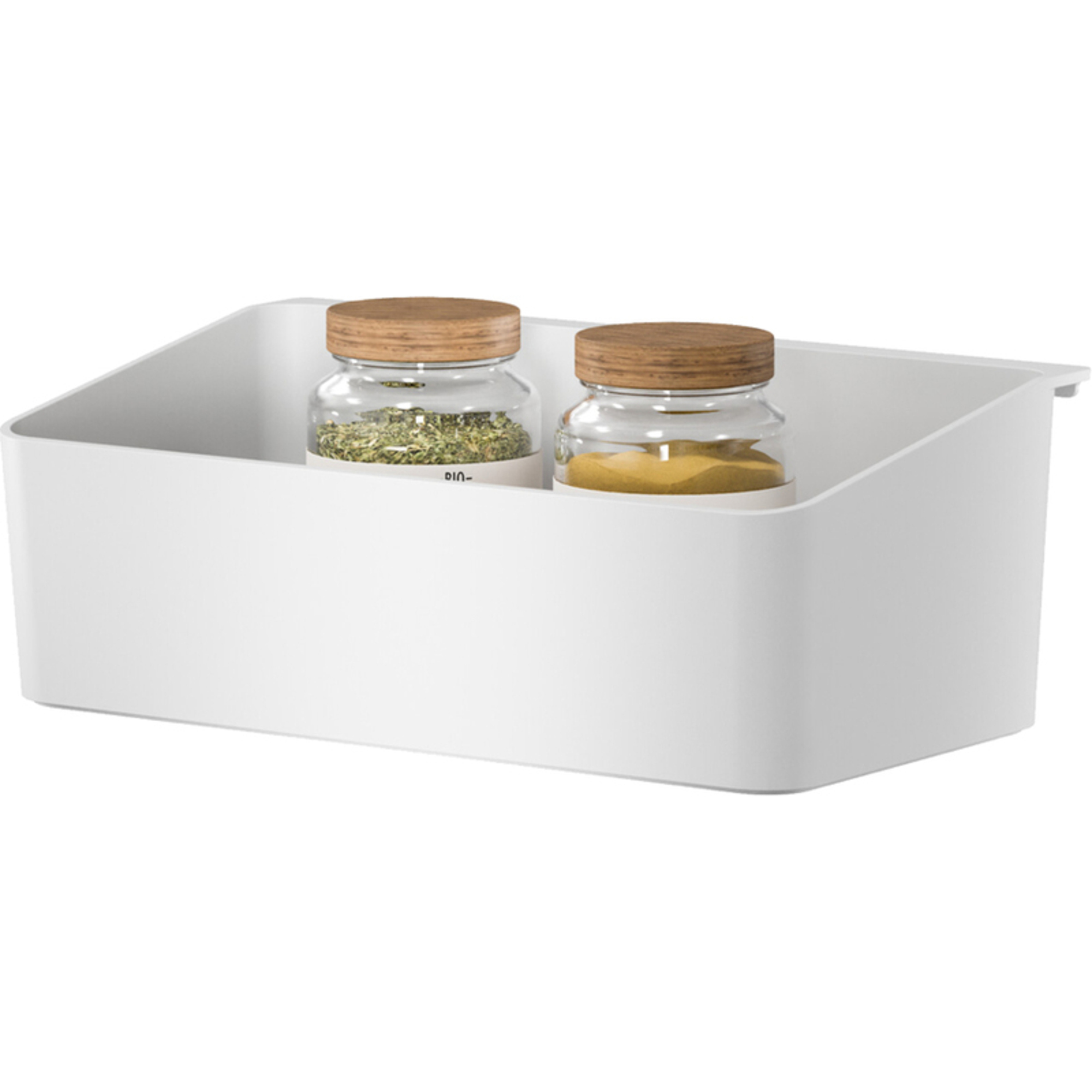 tesa® Küchenordnungsbox KITCHEN 24 x 8,5 x 14,5 cm (B x H x T) ABS Kunststoff weiß