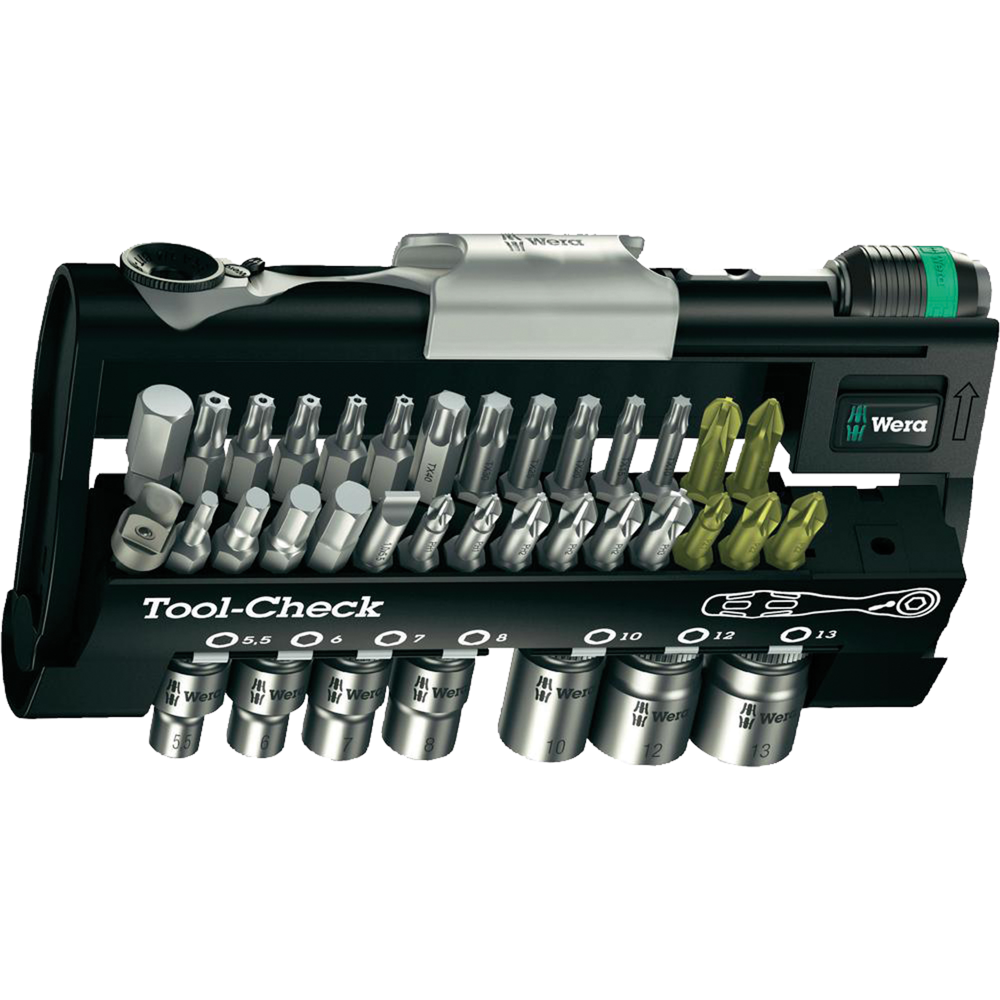 Wera Bit-Set Tool-Check 1 38 Teile Werkzeugstahl