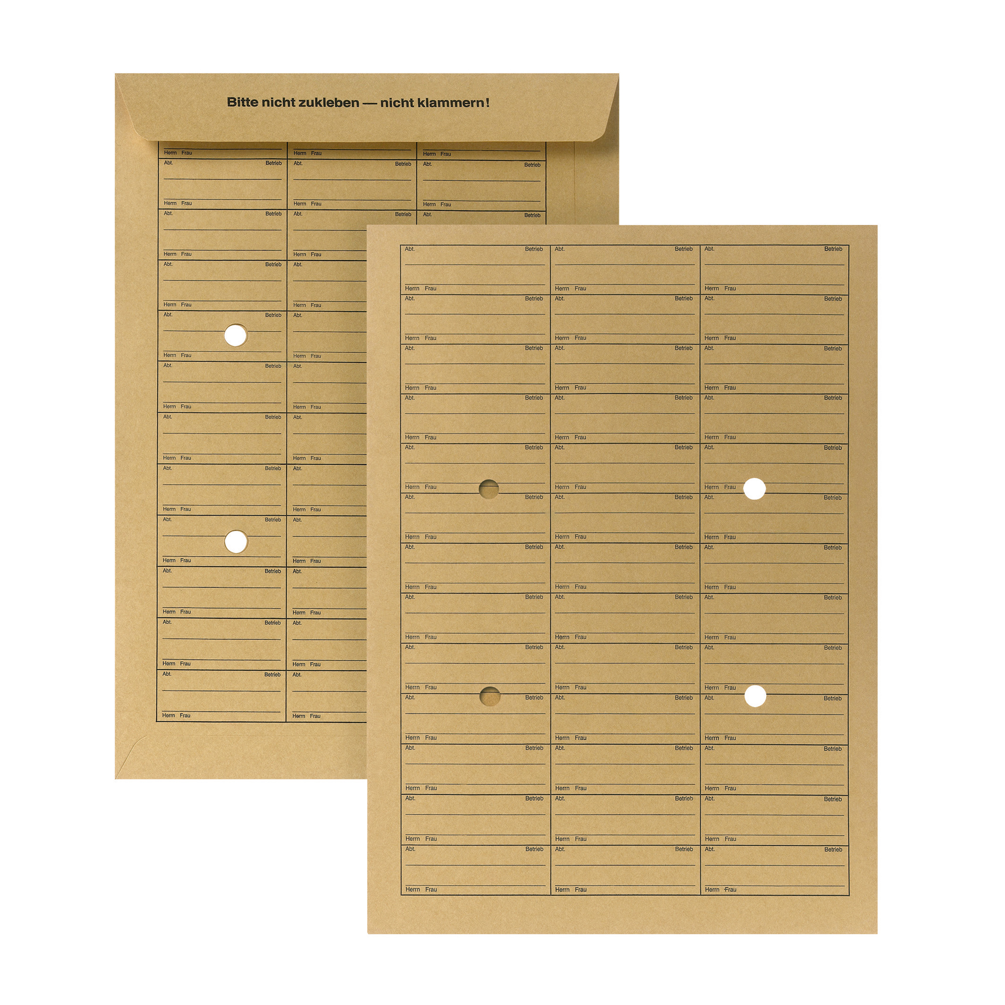 POSTHORN Hausposttasche DIN B4 250 x 353 mm (B x H) 110g/m² Papier braun 250 St./Pack.