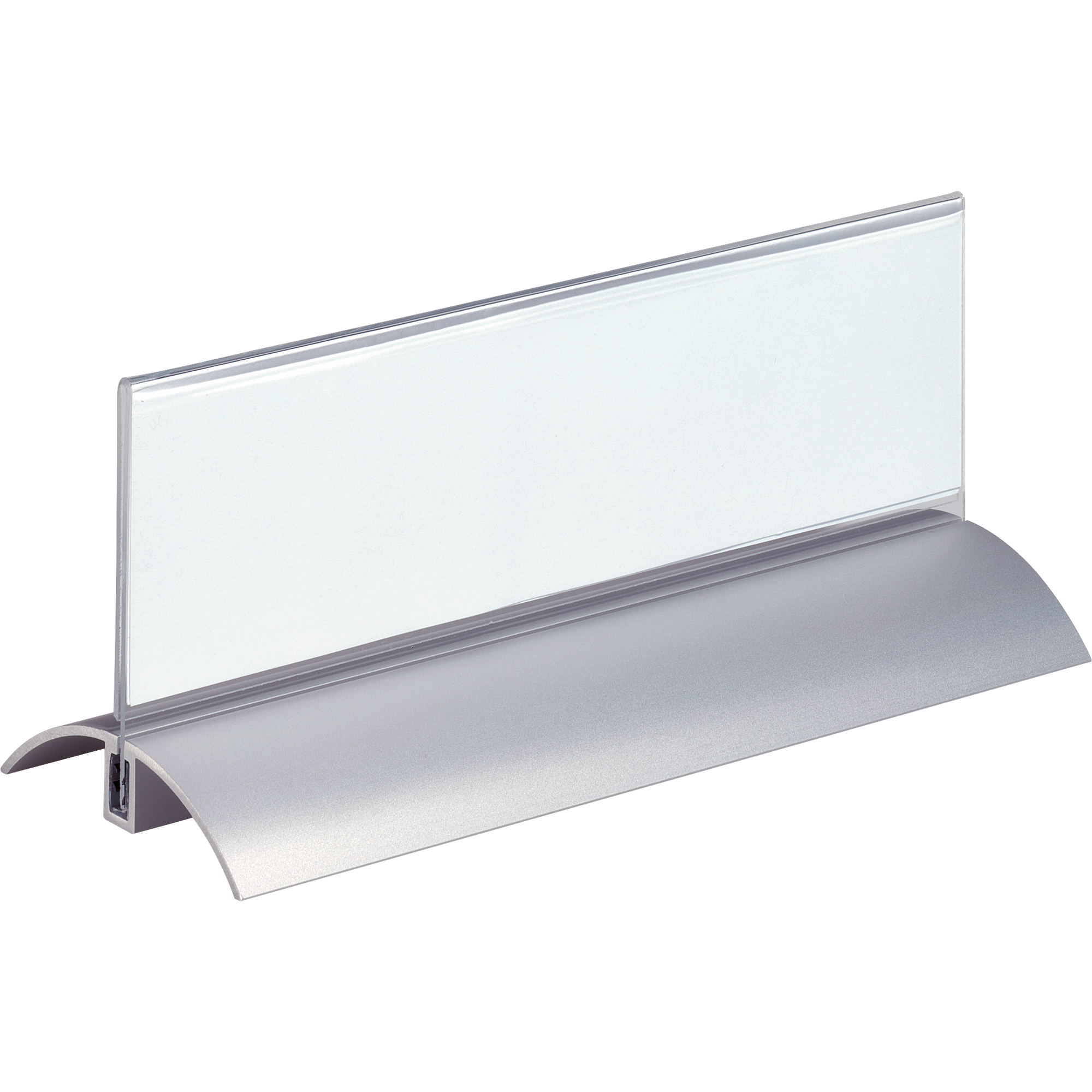 DURABLE Tischnamensschild DESK PRESENTER DE LUXE 210 x 61 mm (B x H) Acryl/Aluminium transparent 2 St./Pack.