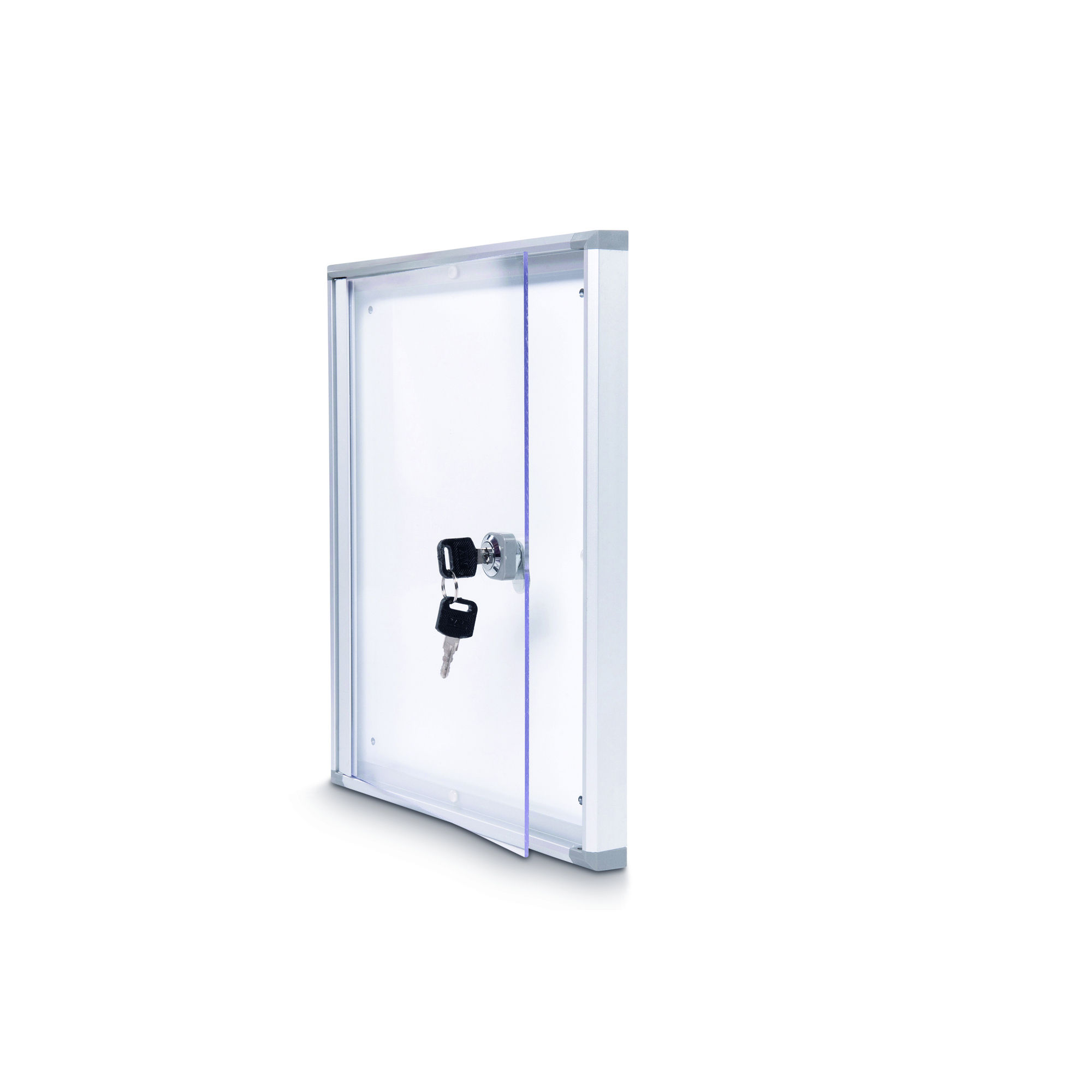 MAUL Schaukasten MAULextraslim Innenbereich 27 x 35,1 x 3,1 cm (B x H x T) DIN A4 mit Schloss Aluminium aluminium