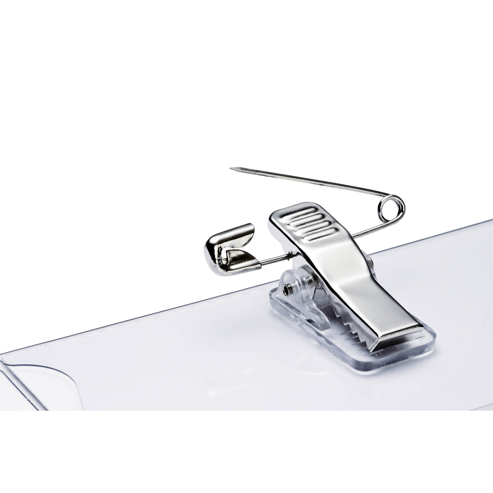 DURABLE Namensschild CLICK FOLD 75 x 40 mm (B x H) Kombiklemme transparent 25 St./Pack.