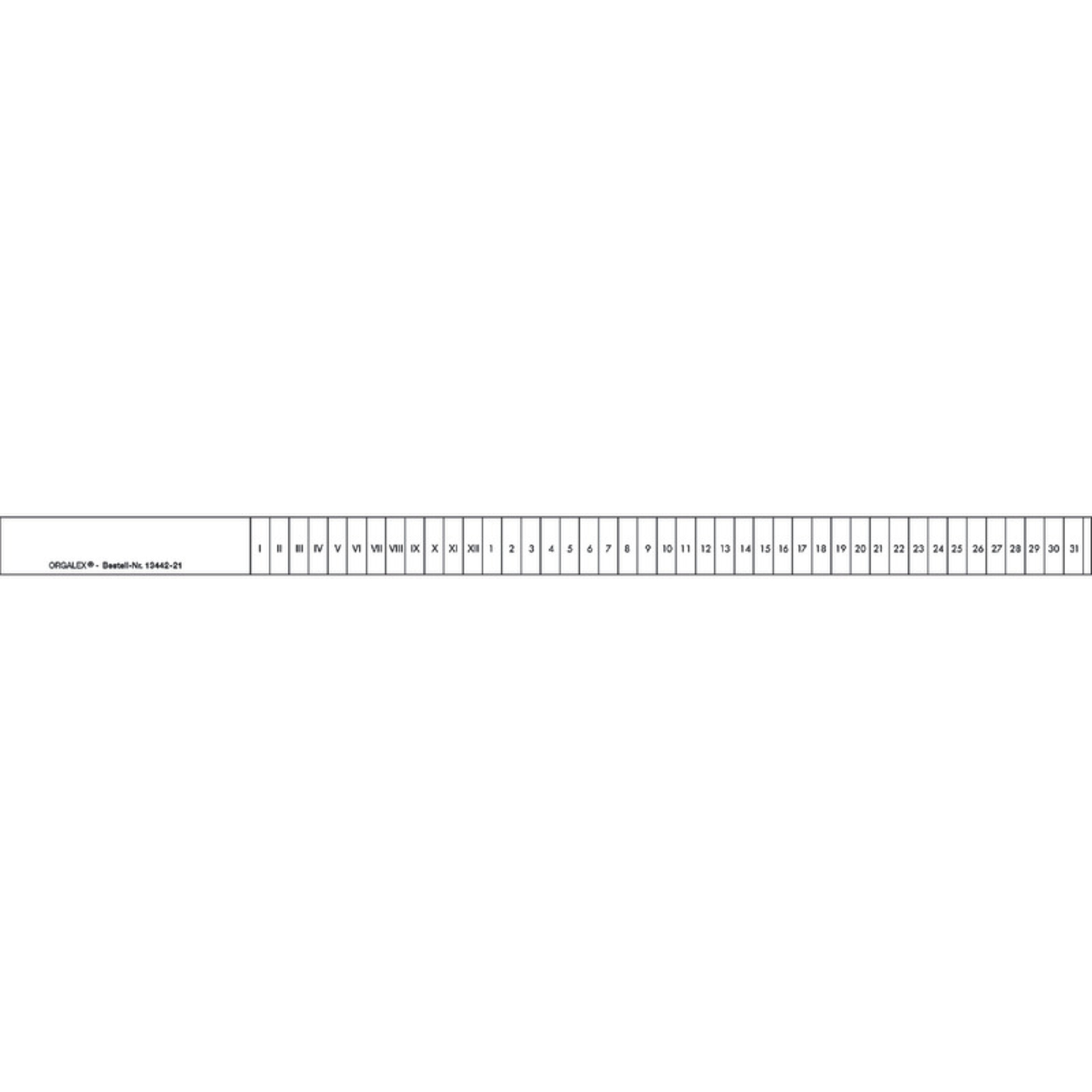 ORGALEX® Organisationsstreifen 315mm farbig sortiert 100 St./Pack.