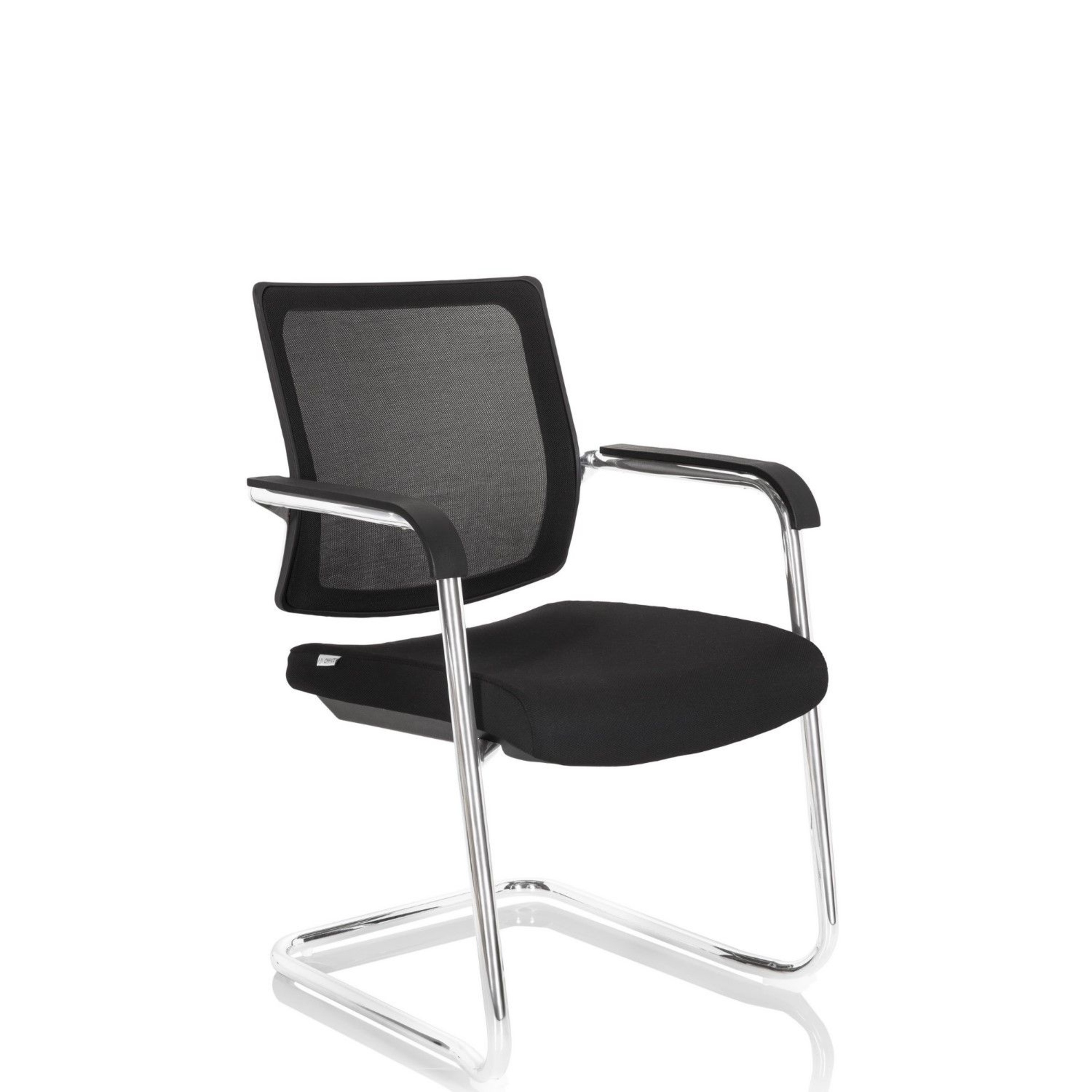 hjh OFFICE Konferenzstuhl LEVIA V max. Gewicht des Nutzers: 150kg 44cm mit Armlehnen Farbe: schwarz