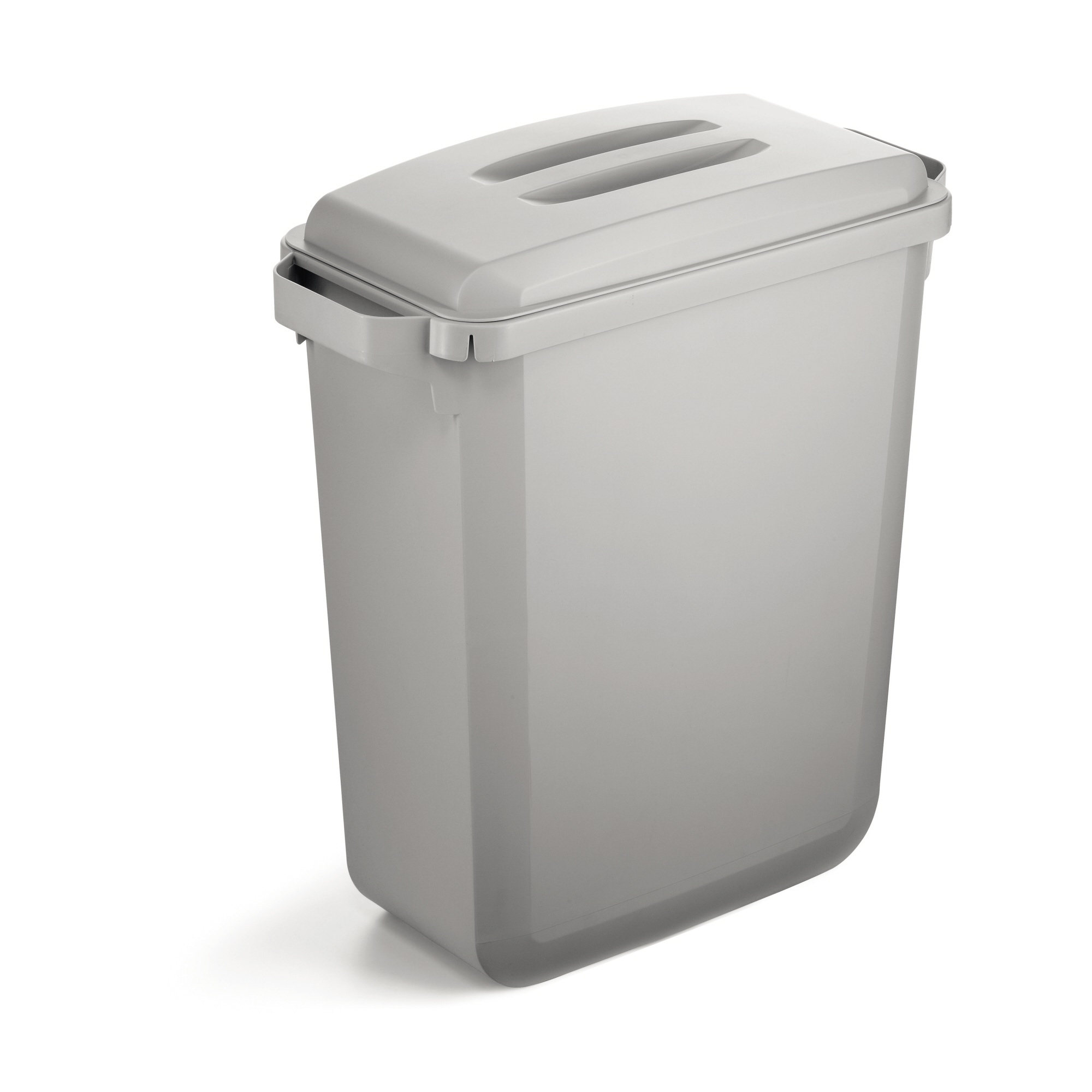 DURABLE Abfalleimer DURABIN® 60L SET 60l Kunststoff, recycelt grau 1 Sortierfach