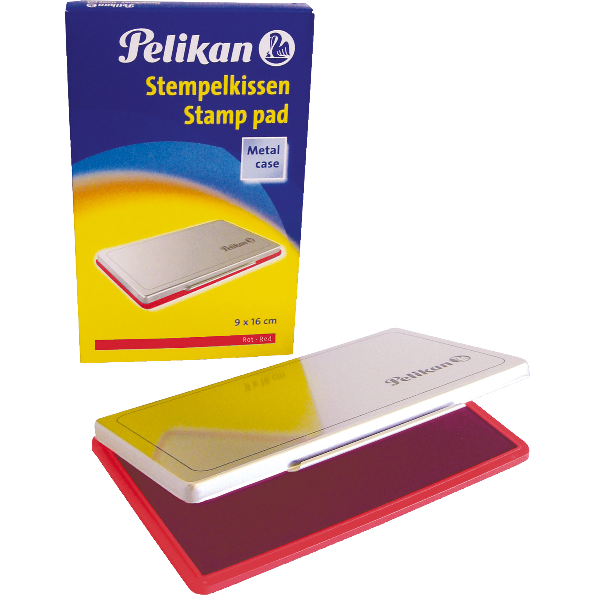 Pelikan Stempelkissen 1 Gummistempel, Polymerstempel 160 x 90 mm (B x H) rot