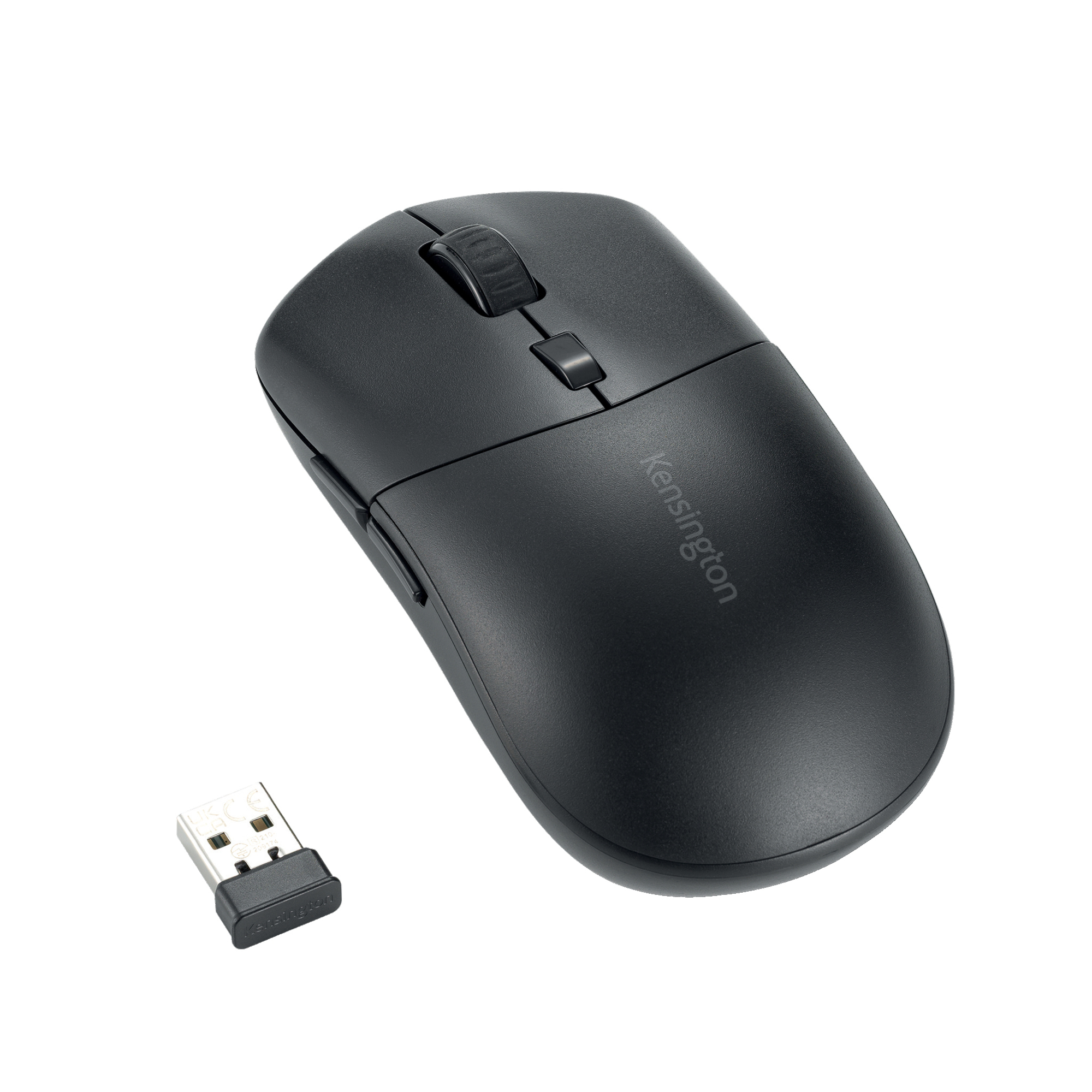 Kensington Optische PC Maus MY430 EQ Links- und Rechtshänder USB-A 10m Akku inkl. USB-Empfänger, USB-C Ladekabel schwarz