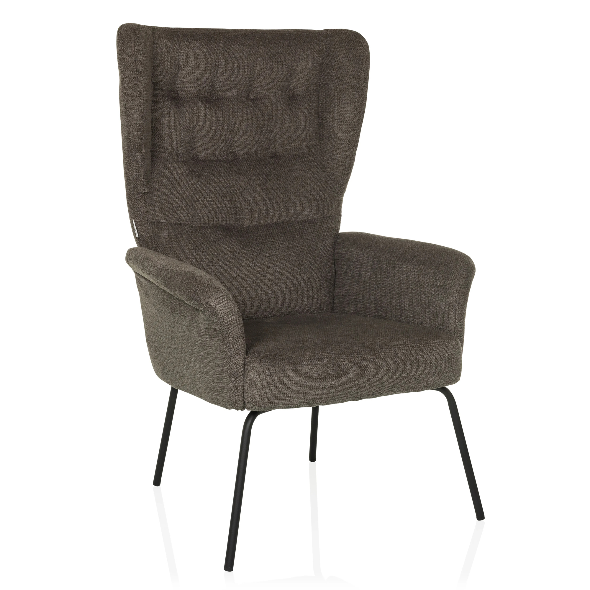 hjh OFFICE Sessel HAVENIO 71 x 110 x 71 cm (B x H x T) dunkelgrau