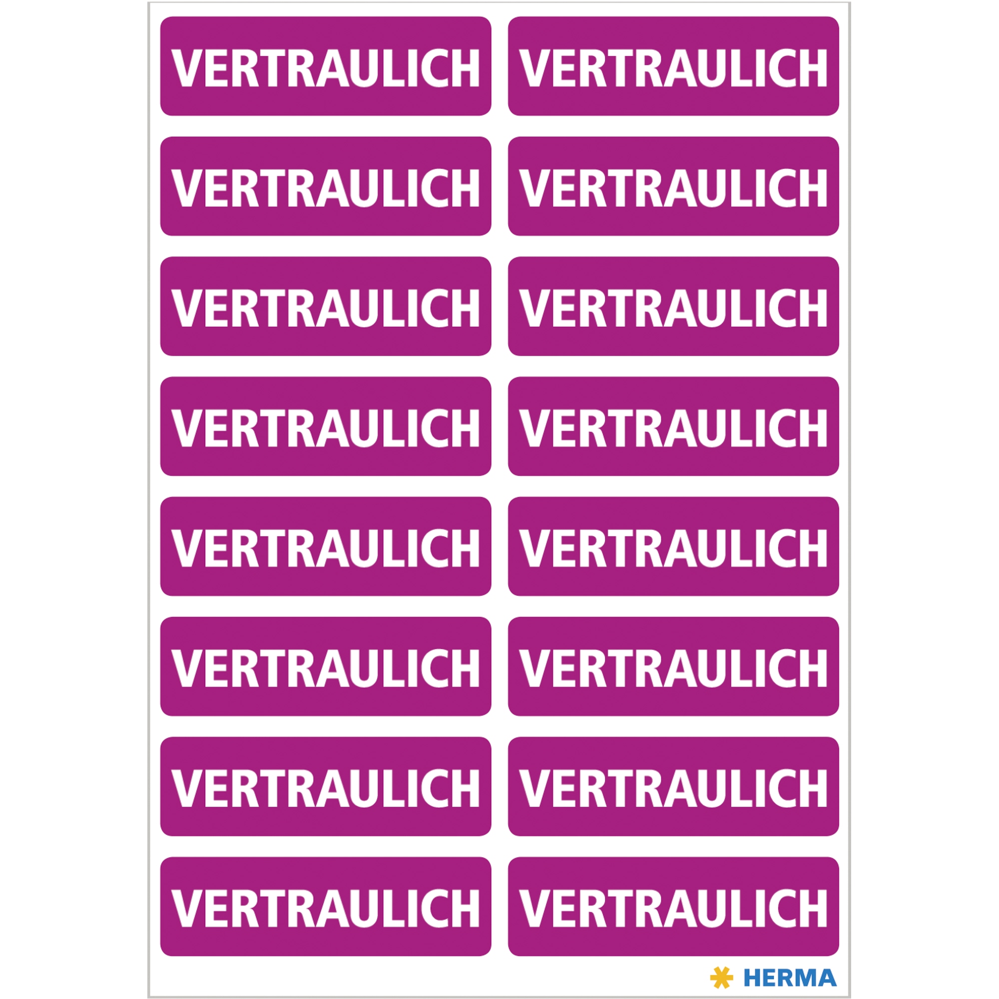 HERMA Hinweisetikett HOME 40 x 12 mm (B x H) Papier lila 320 Etik./Pack.
