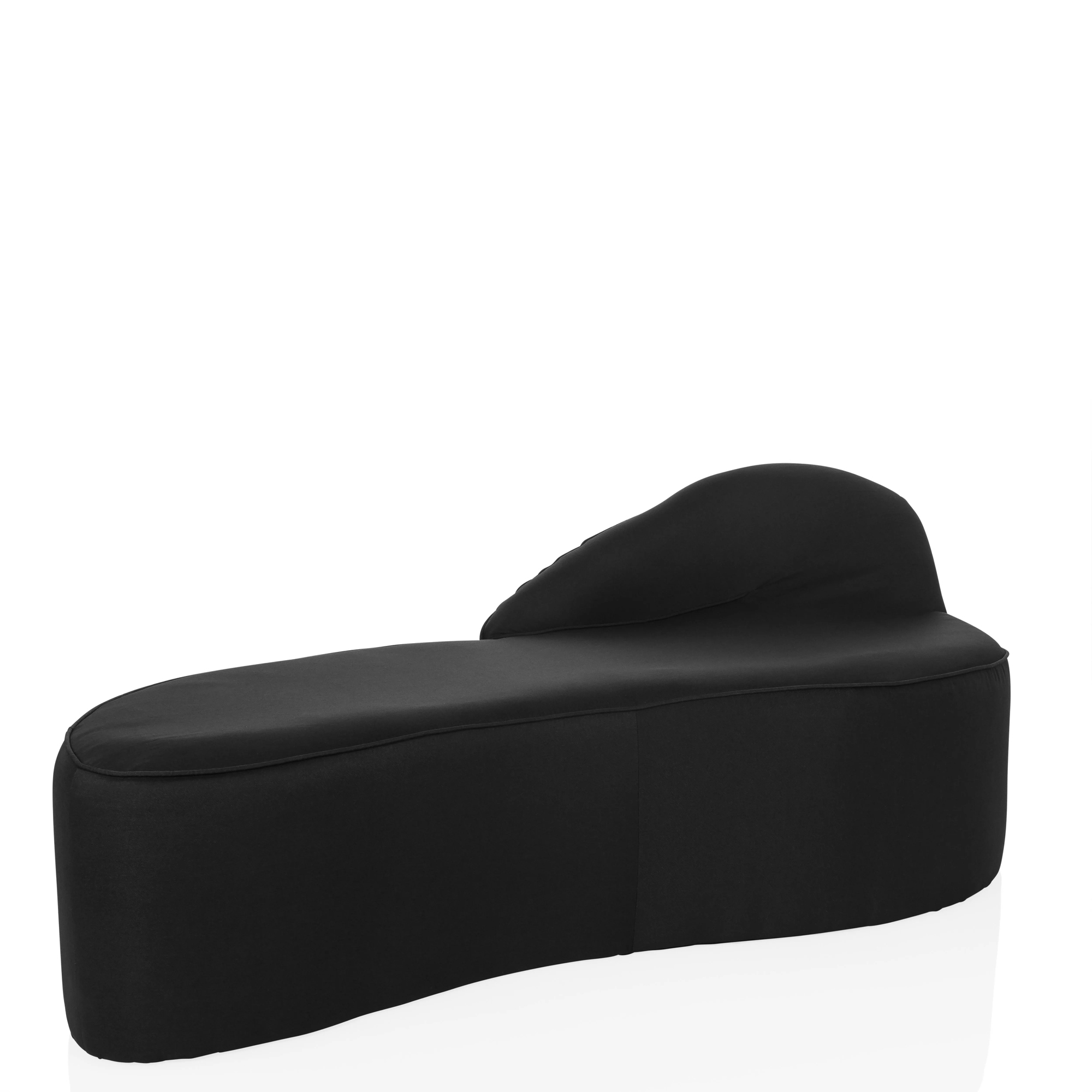 hjh OFFICE Sofa BARACOA 170 x 69 x 68 cm (B x H x T) 100 % Polyester schwarz