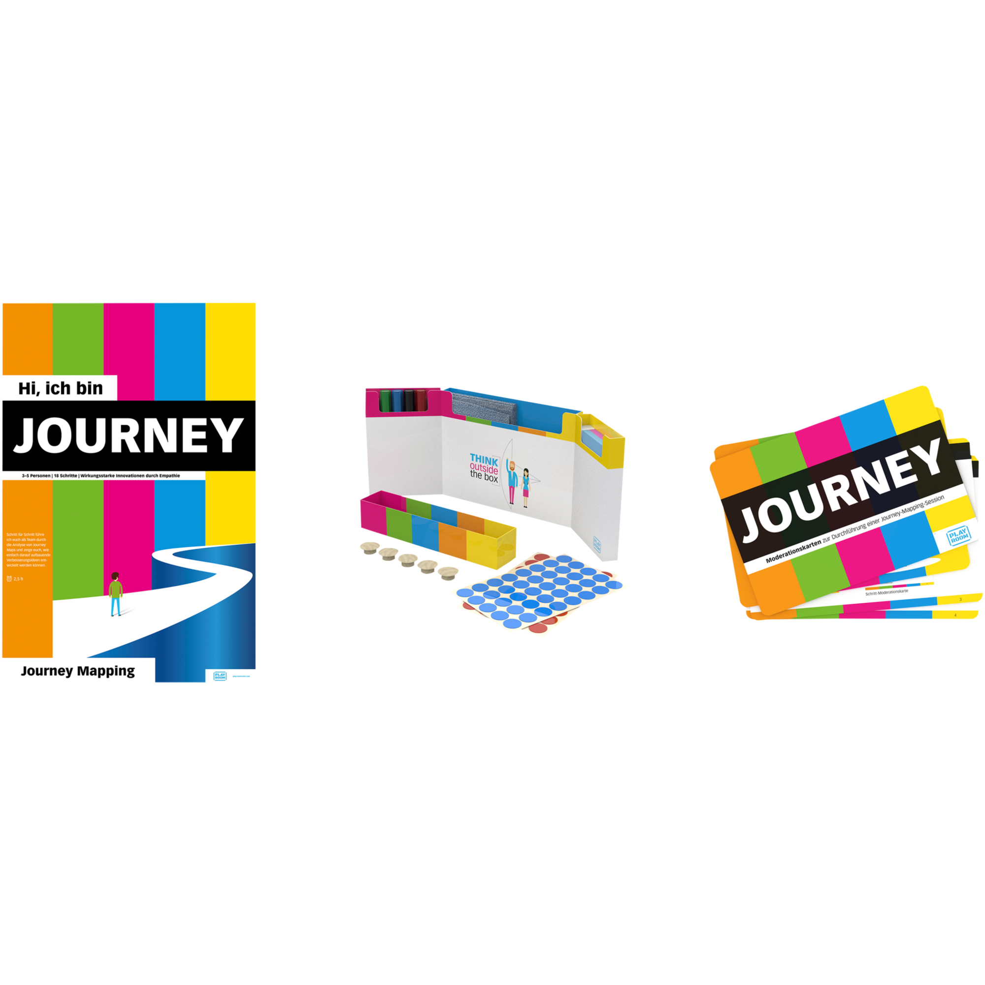 Playroom Starterset JOURNEY FLIP je 1 x JOURNEY FLIP, Moderationskarten, GECKO Box