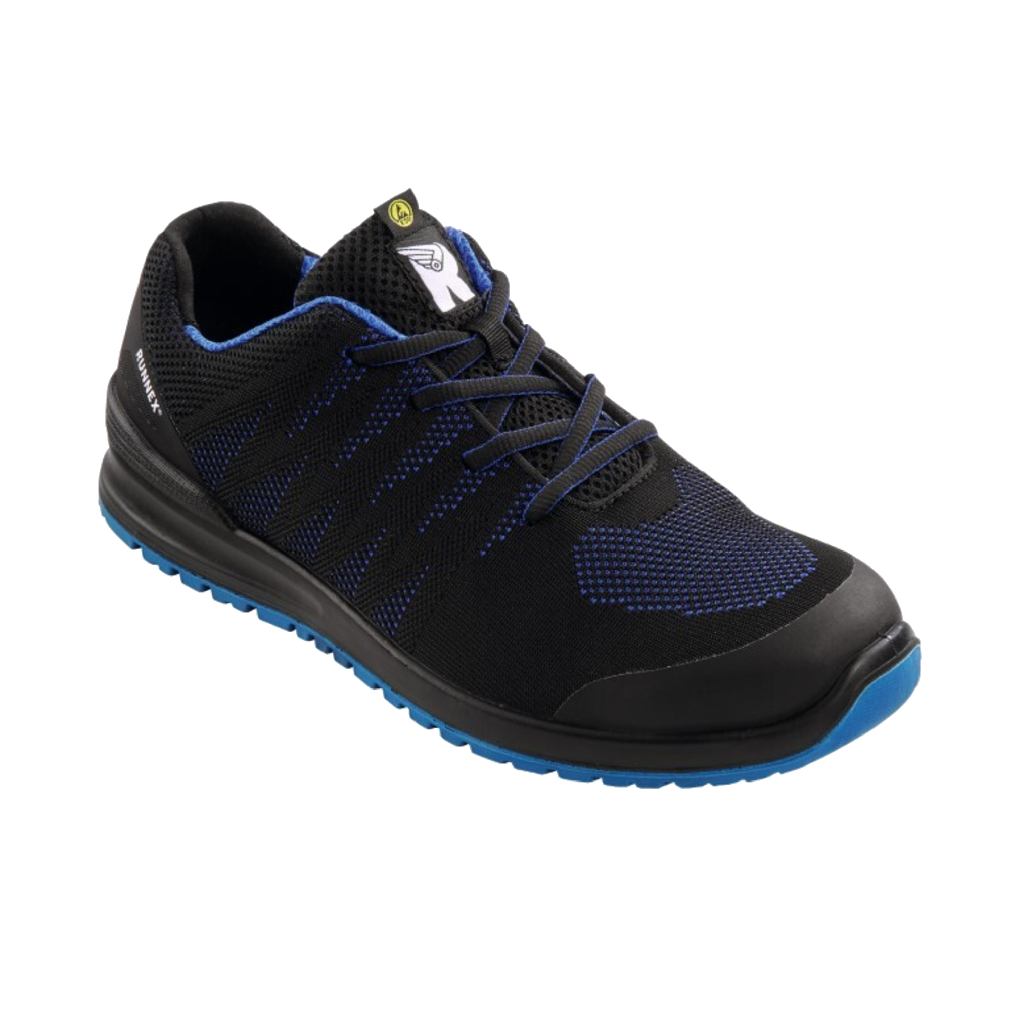RUNNEX® Sicherheitsschuhe SportStar 39 S1PS Polyestergewebe/TPU-Kappen schwarz/blau